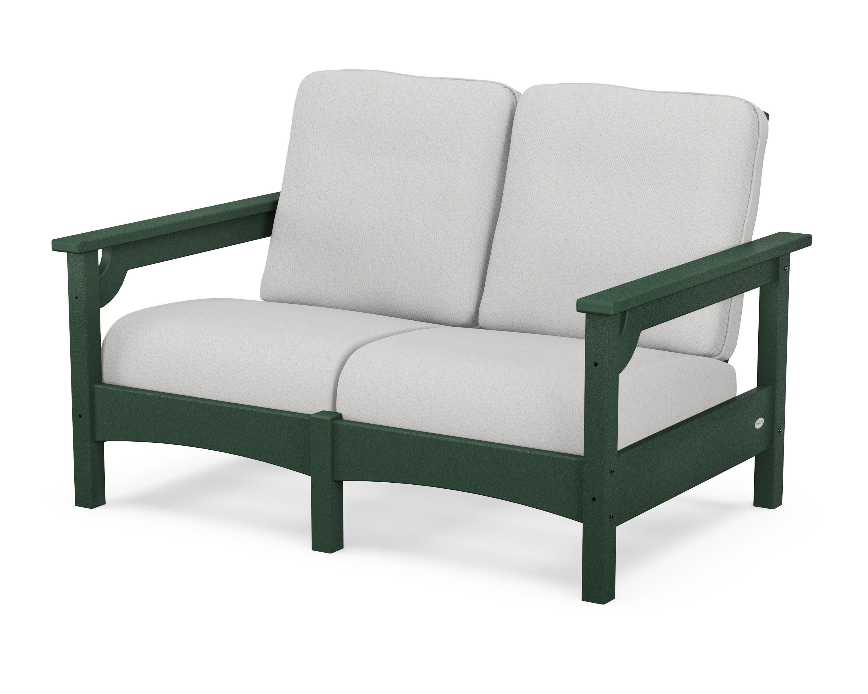 Club Loveseat in Green / Diamond in the Rough