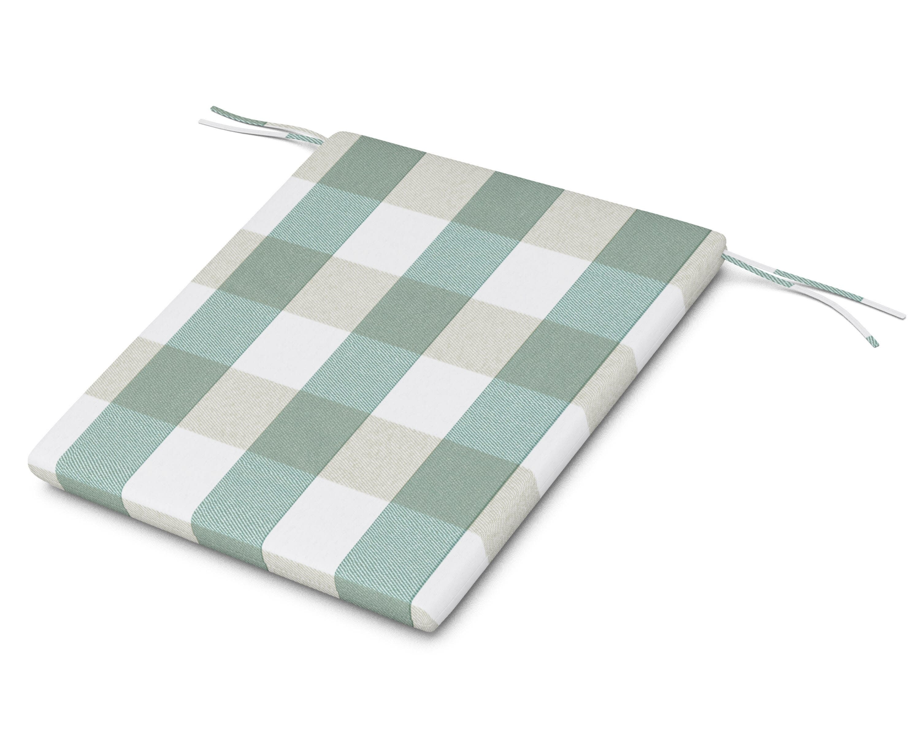 AL100 Seat Pad in Buffalo Plaid Glacier Spa