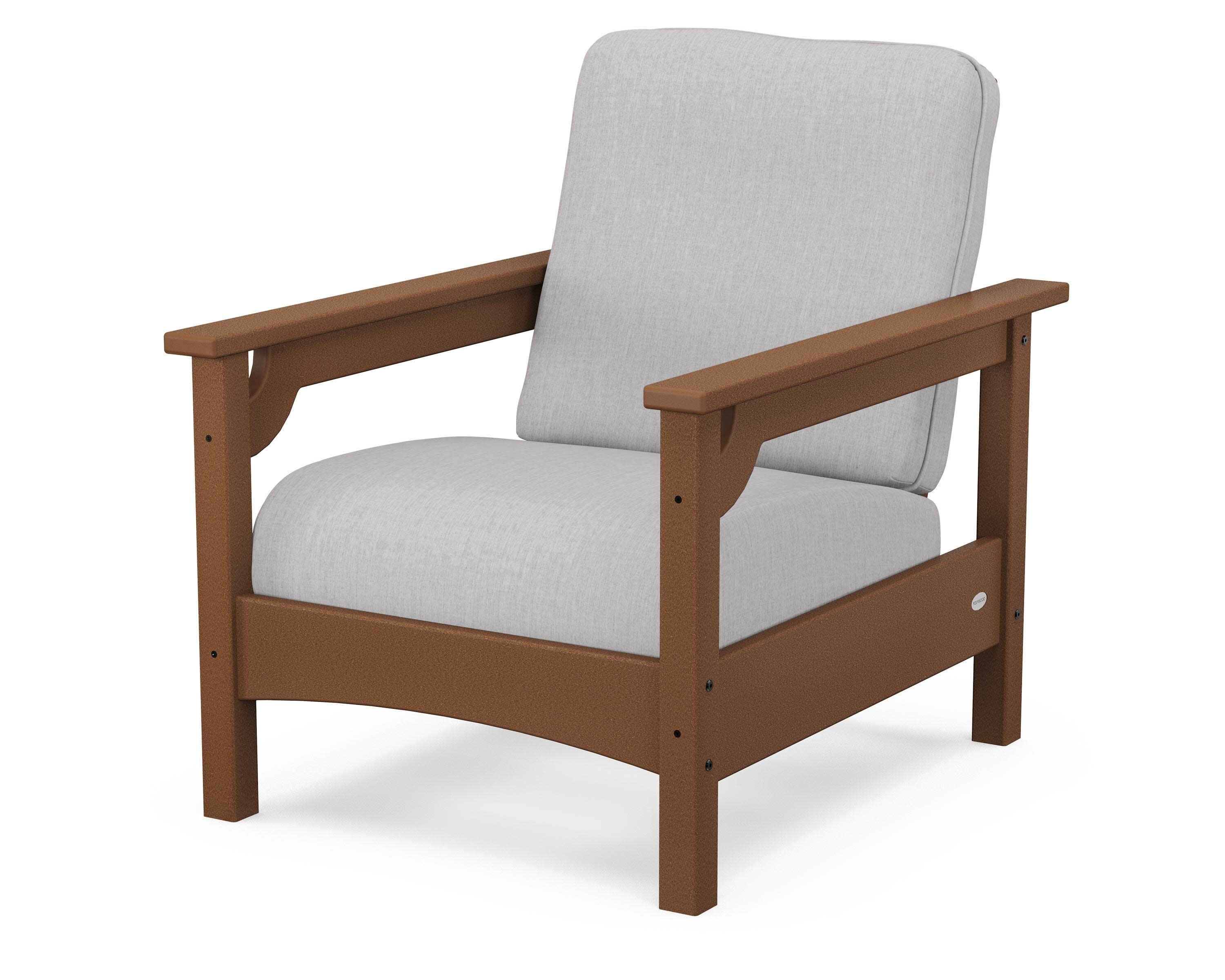 Club Chair in Teak / Granite