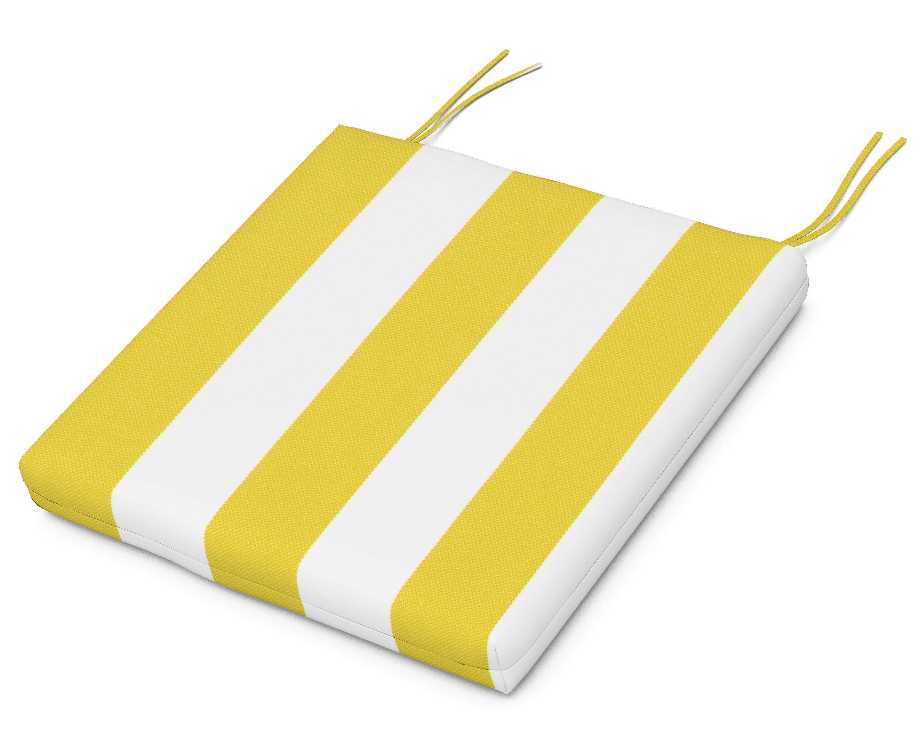 Standard Seat Cushion 17"D x 18.5"W x 2.5"H in Montdor Canary