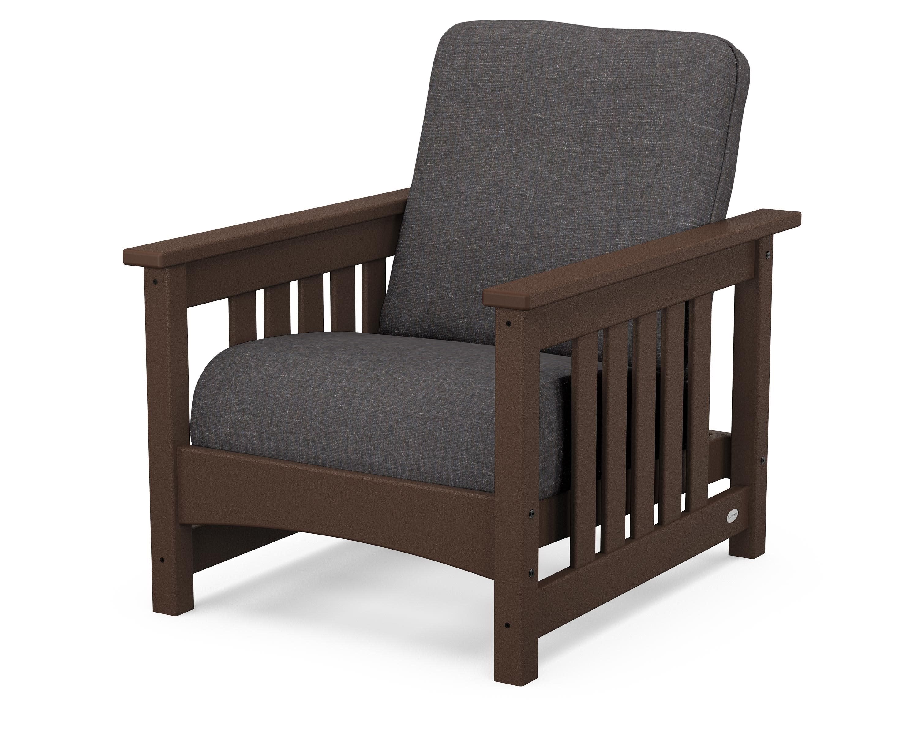 Club Mission Chair in Mahogany / Ash Charcoal