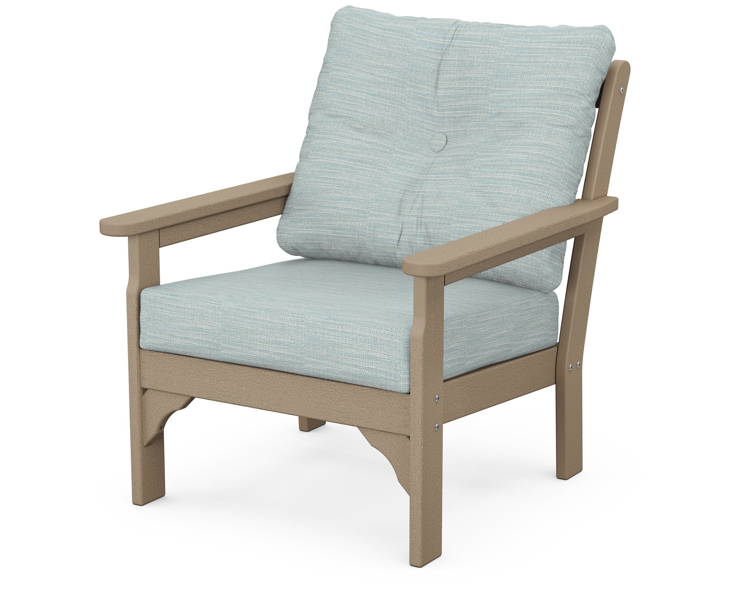 Vineyard Deep Seating Chair in Vintage Sahara / Soothe Mist