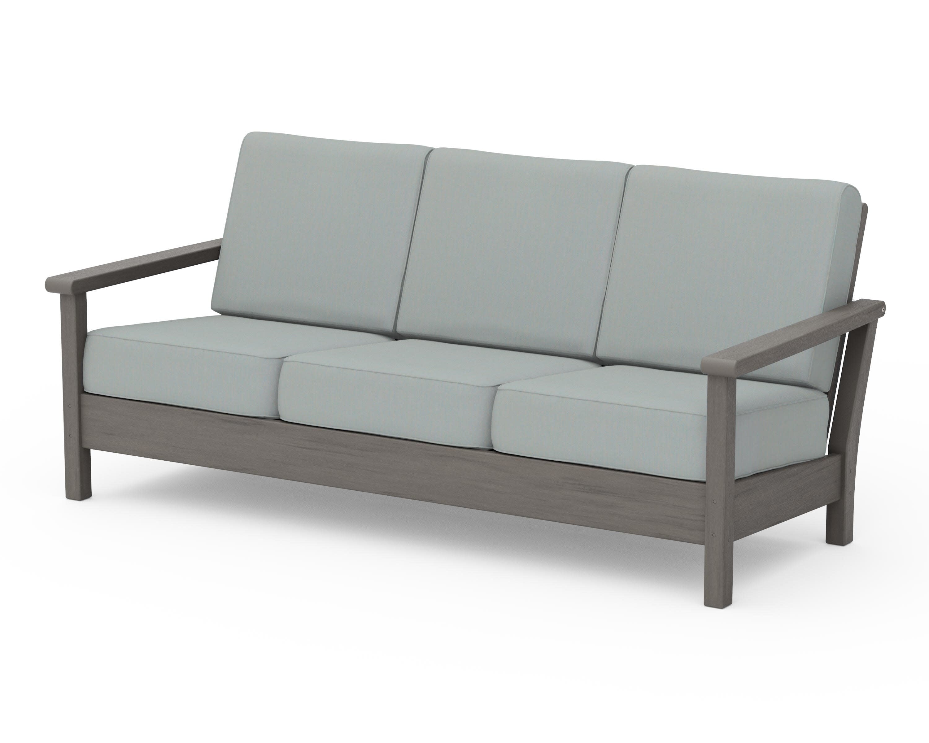 Harbour Deep Seating Sofa in Driftwood / Spa