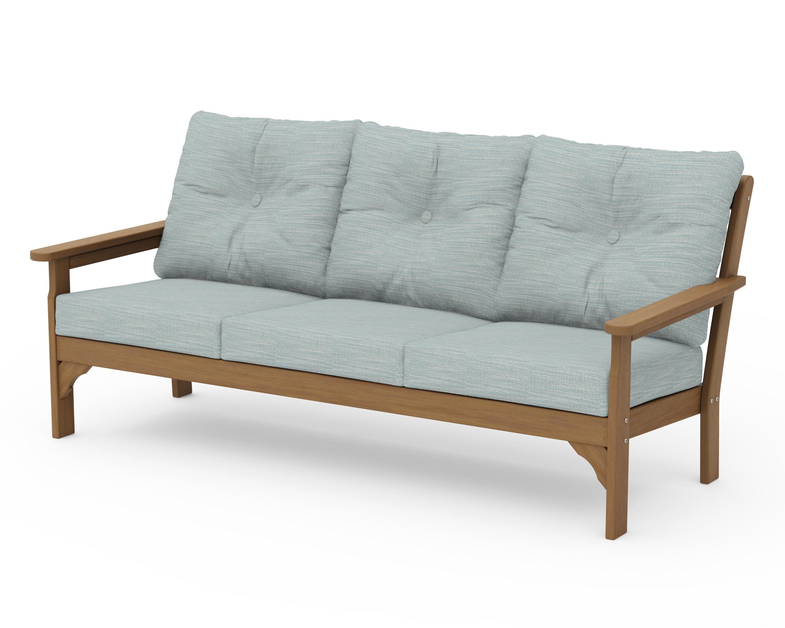 Vineyard Deep Seating Sofa in Natural / Soothe Mist