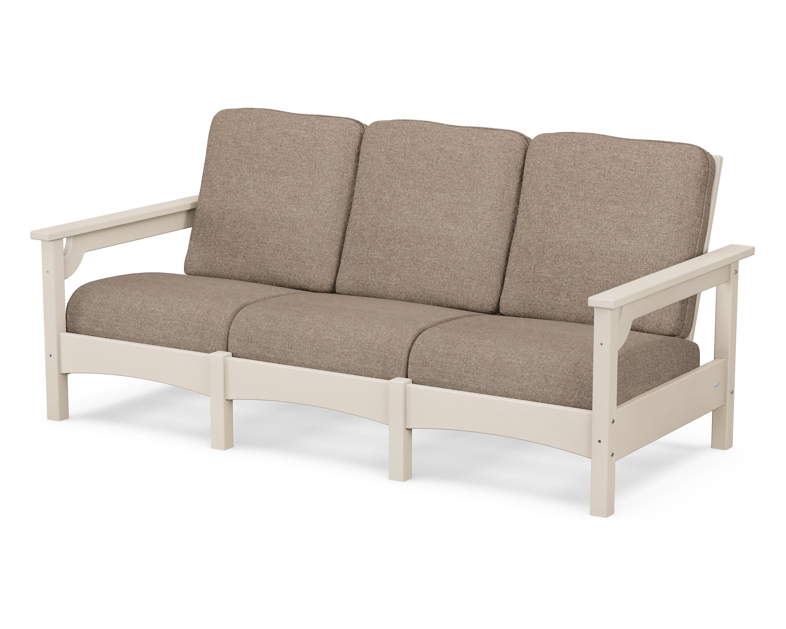 Club Sofa in Sand / Spiced Burlap