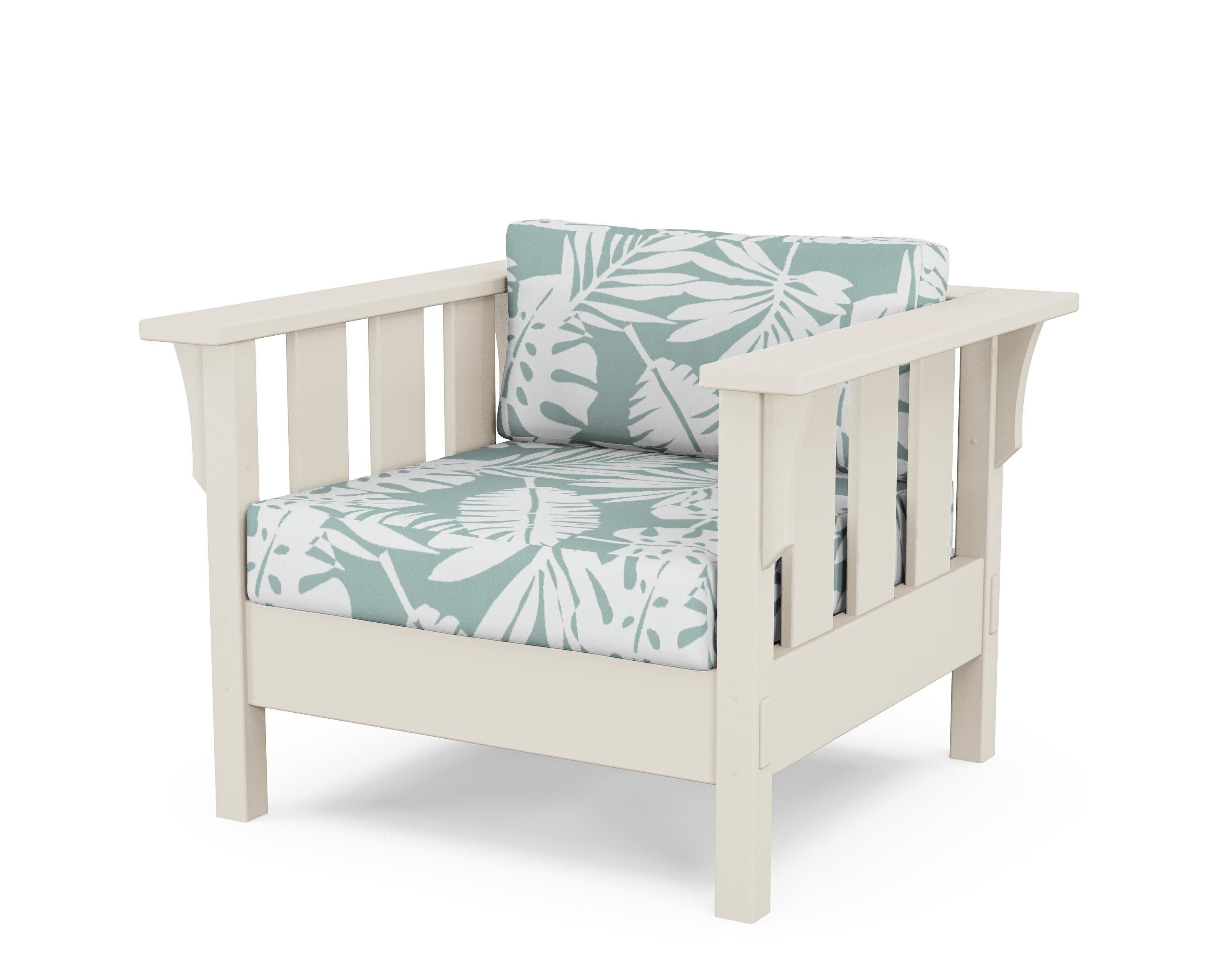 Acadia Deep Seating Chair in Sand / Leaf Glacier Spa