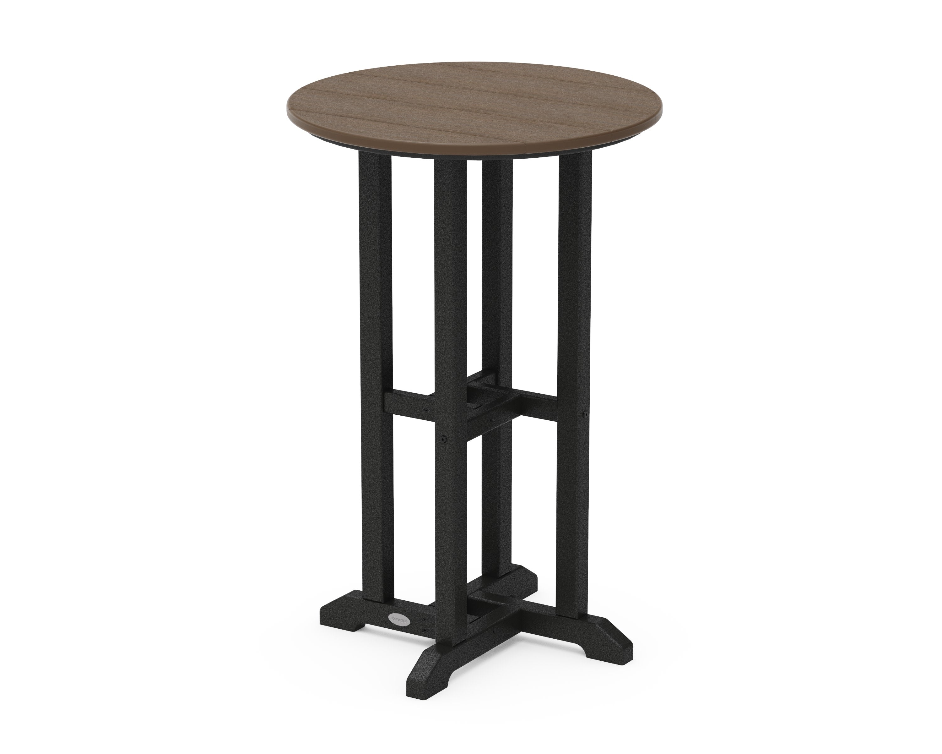 Contempo 24" Round Counter Table in Black / Kona