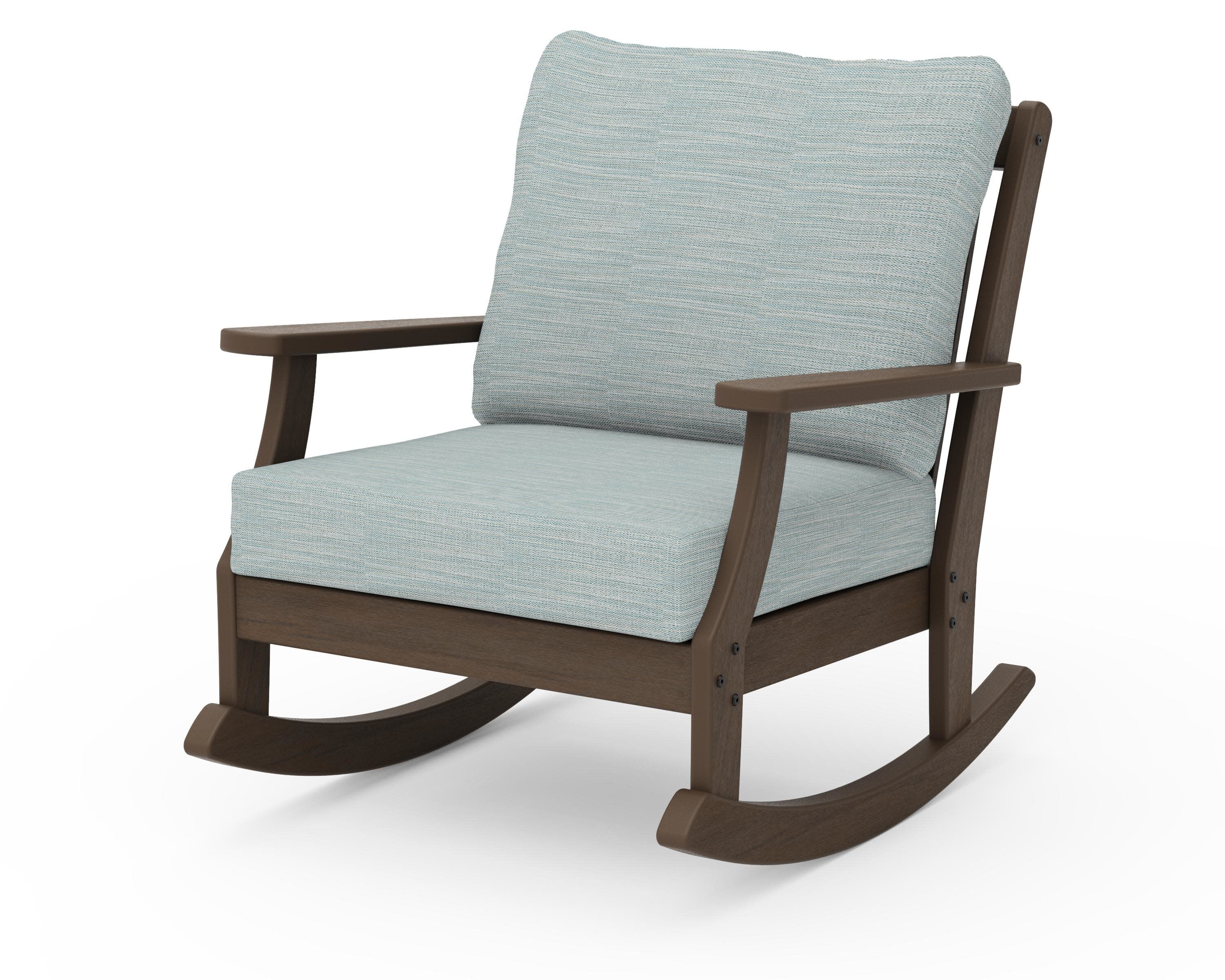 Braxton Deep Seating Rocking Chair in Kona / Soothe Mist