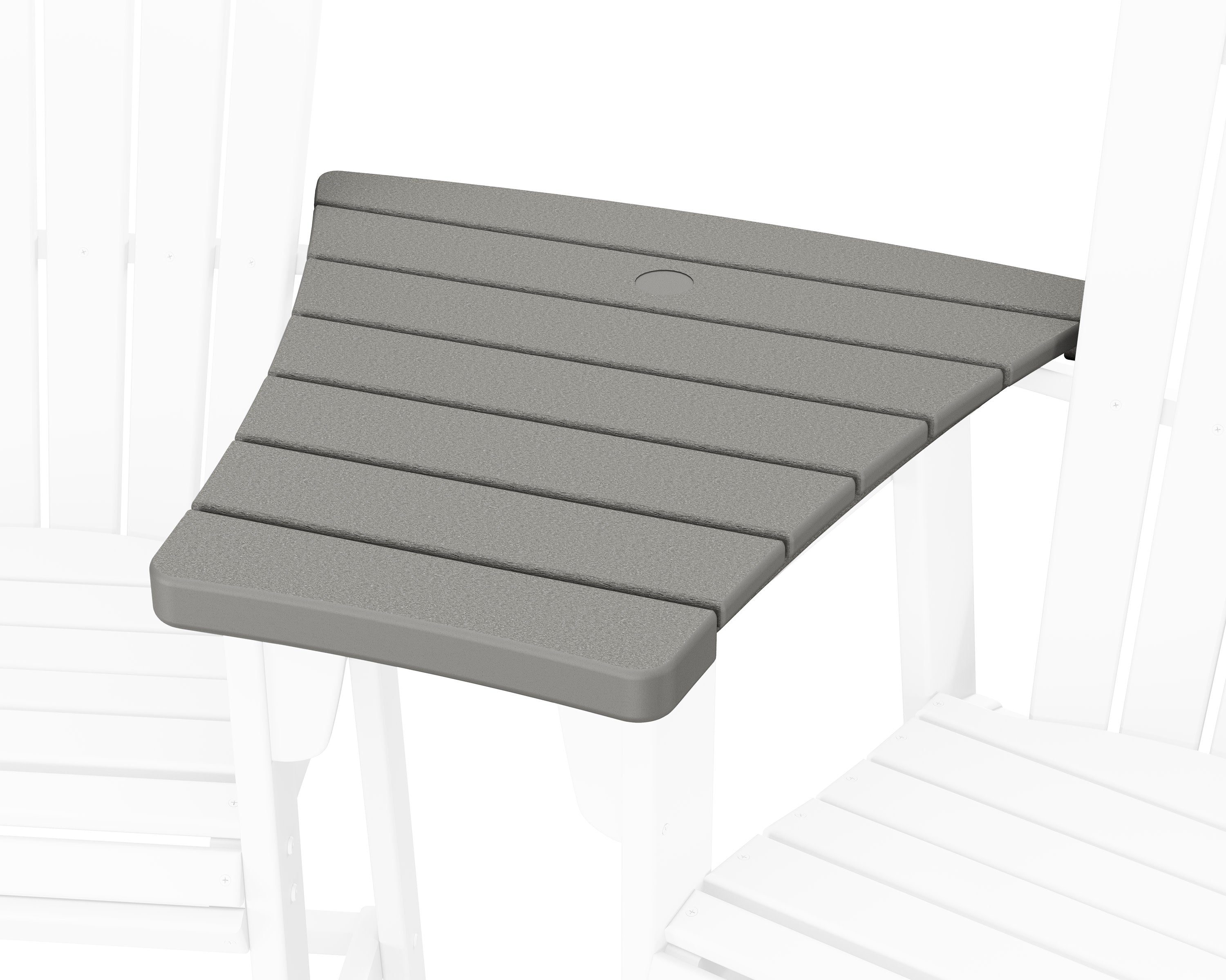 600 Series Angled Adirondack Dining Connecting Table in Slate Grey
