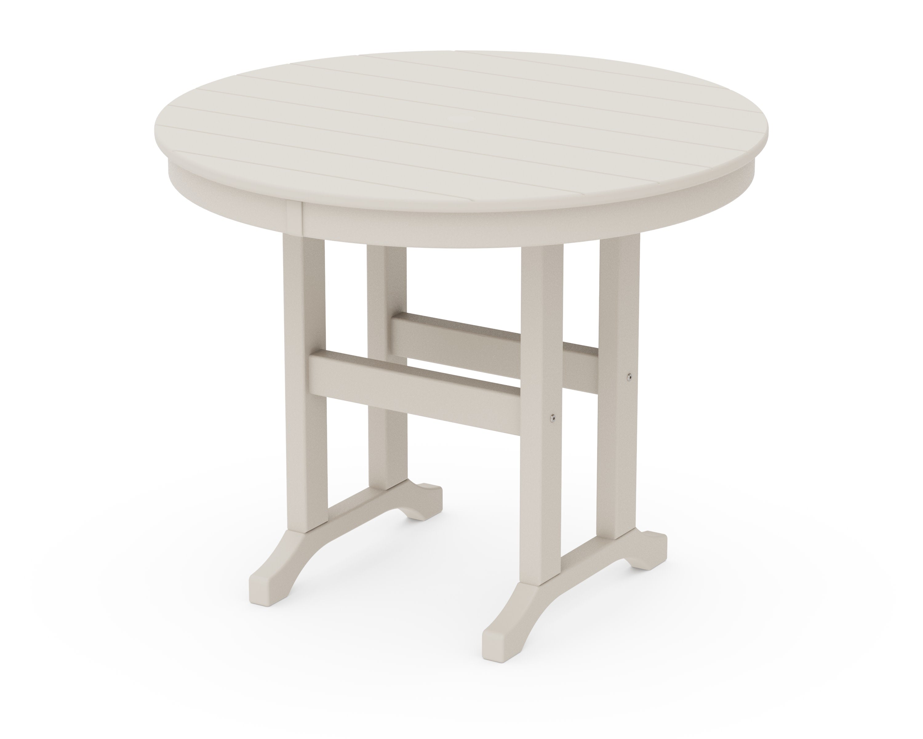 36" Round Farmhouse Dining Table in Sand