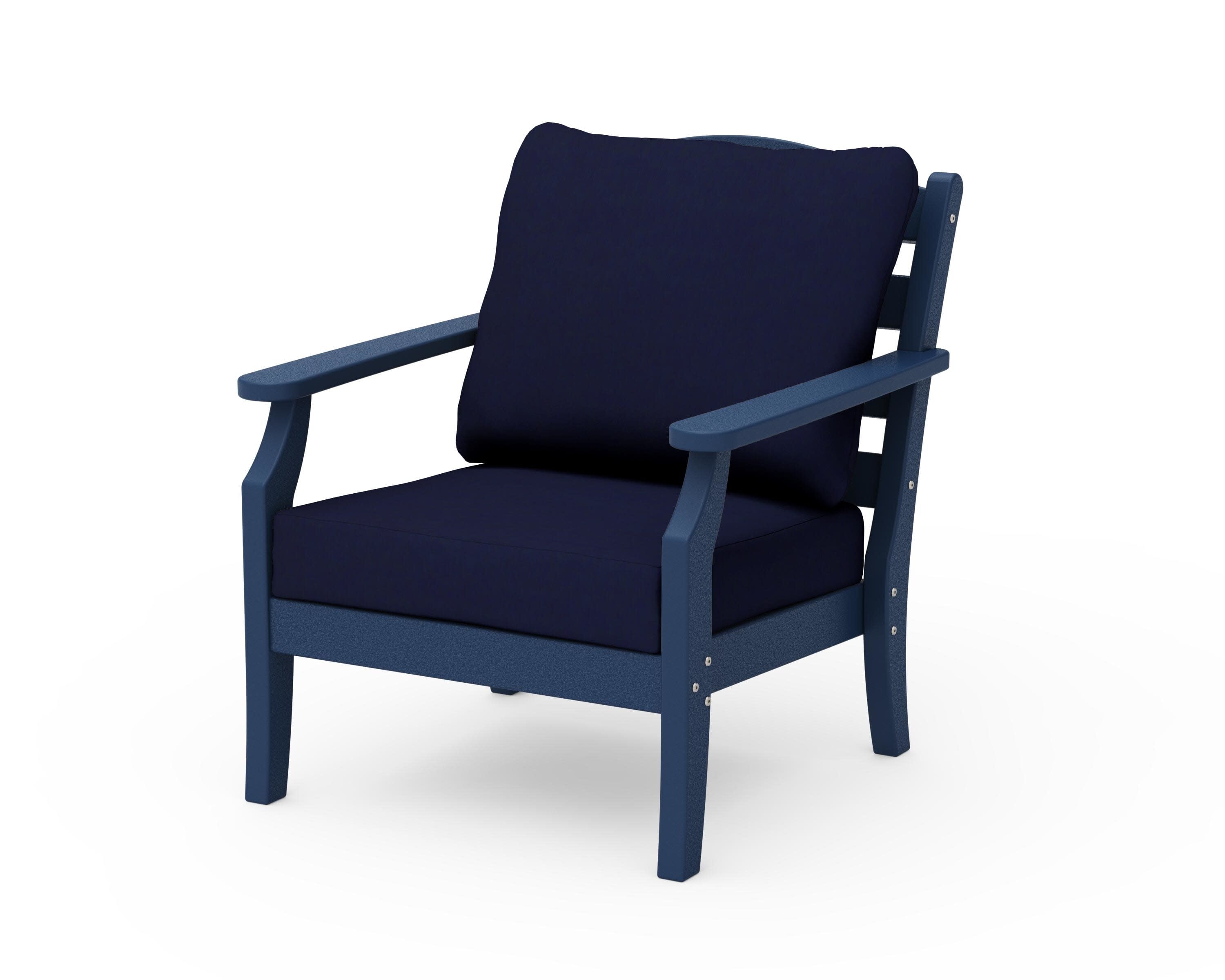 Savannah Deep Seating Chair in Navy / Navy
