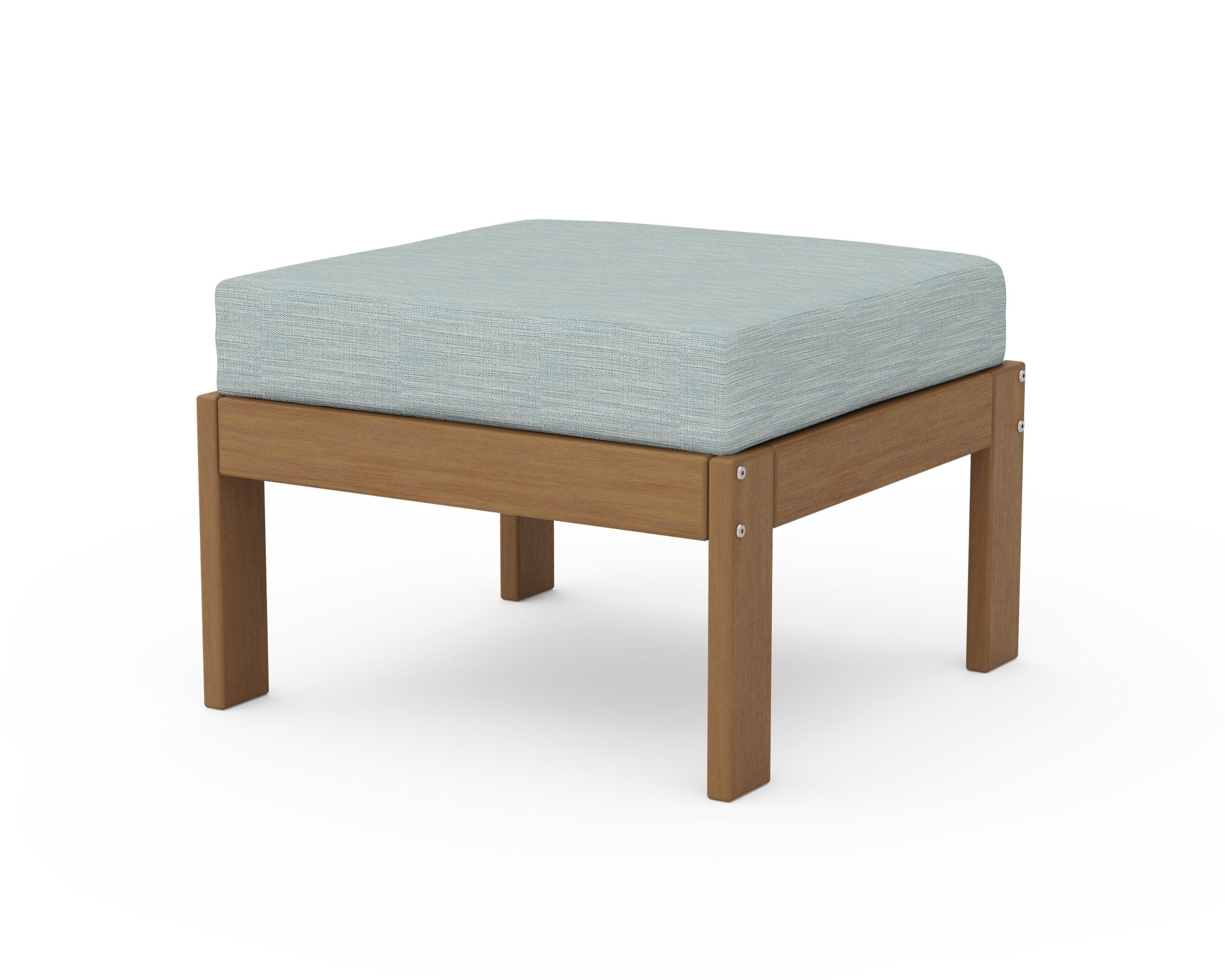 Vineyard Modular Ottoman in Natural / Soothe Mist