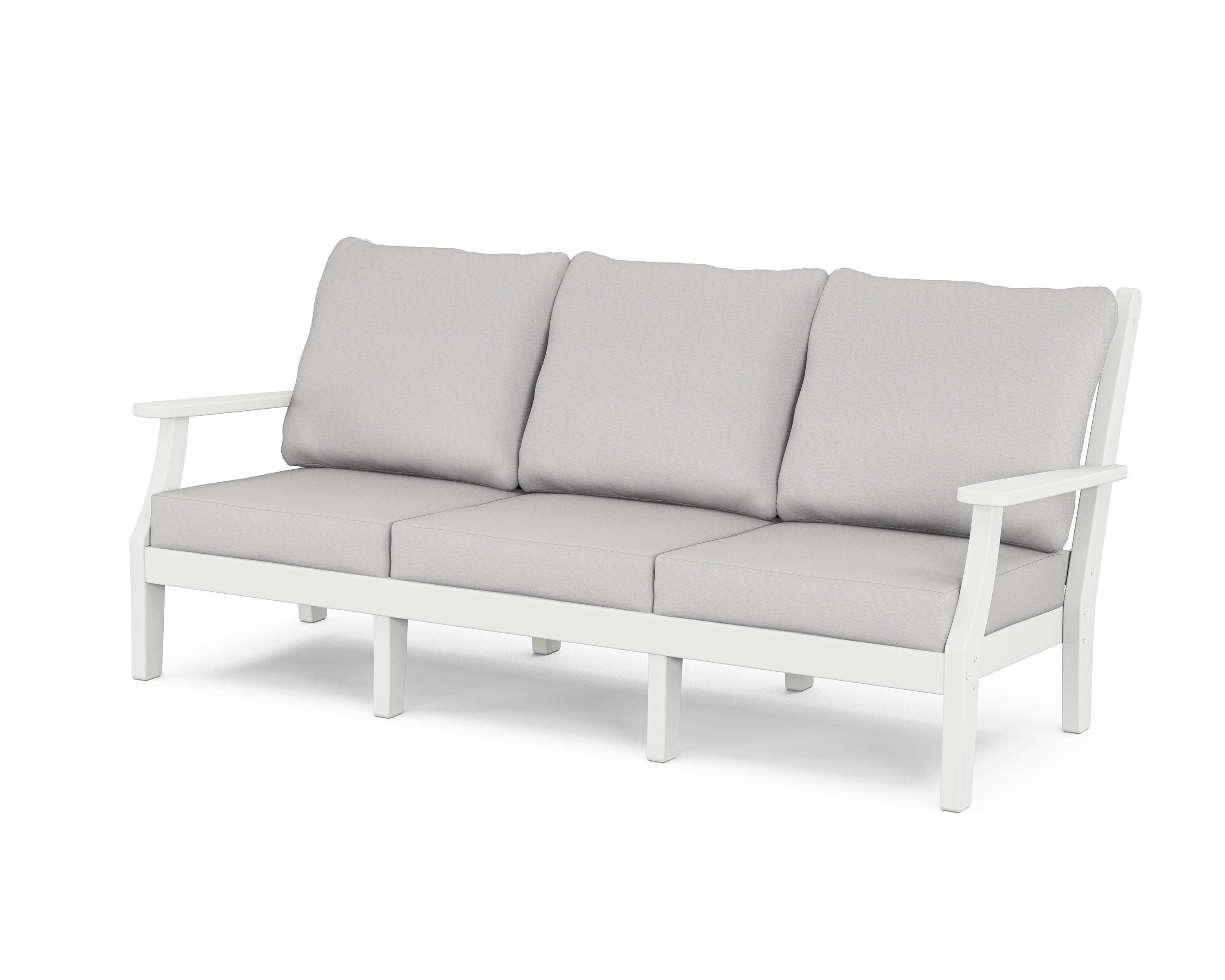 Wovendale Deep Seating Sofa in White / Diamond in the Rough