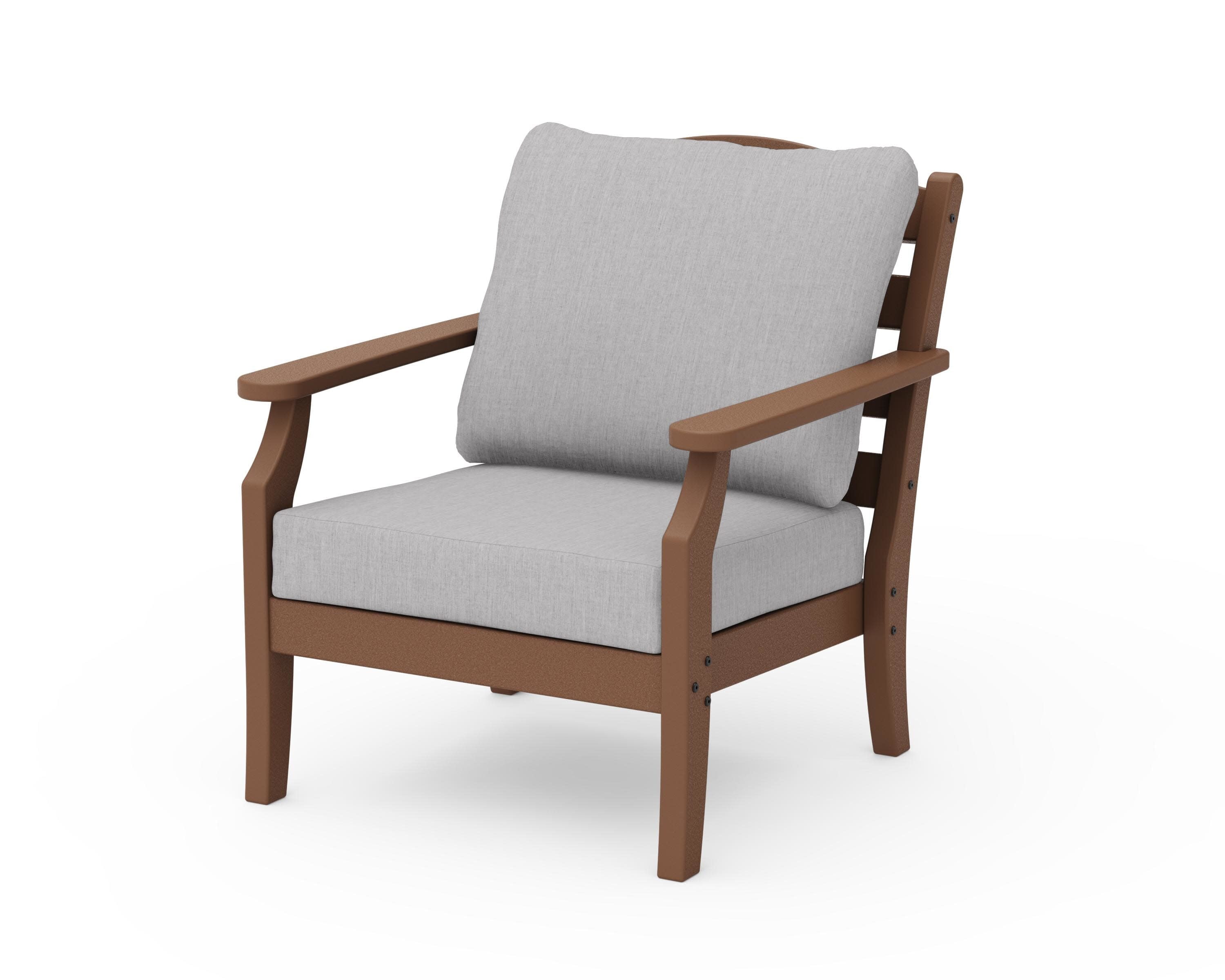 Savannah Deep Seating Chair in Teak / Granite