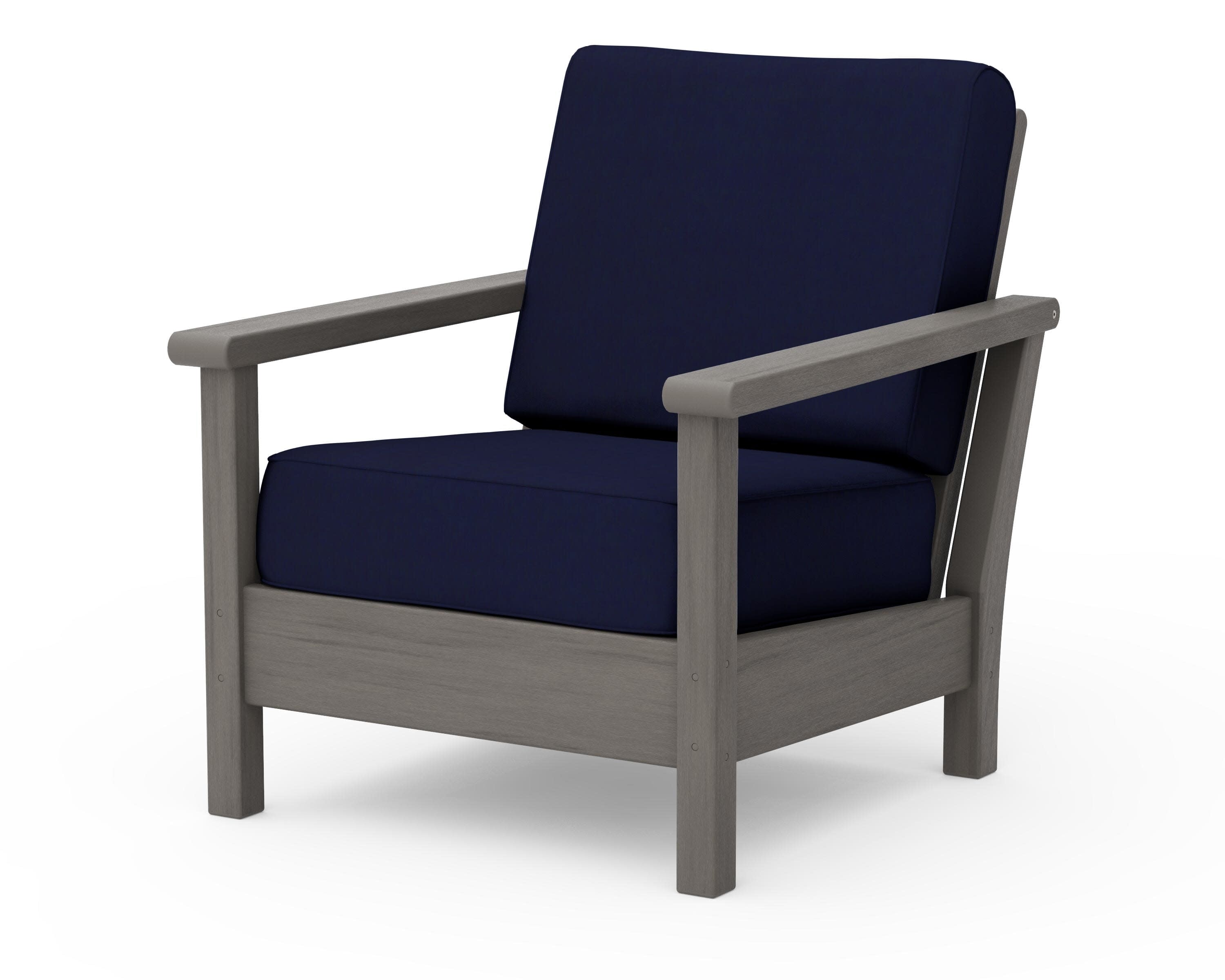 Harbour Deep Seating Chair in Driftwood / Navy