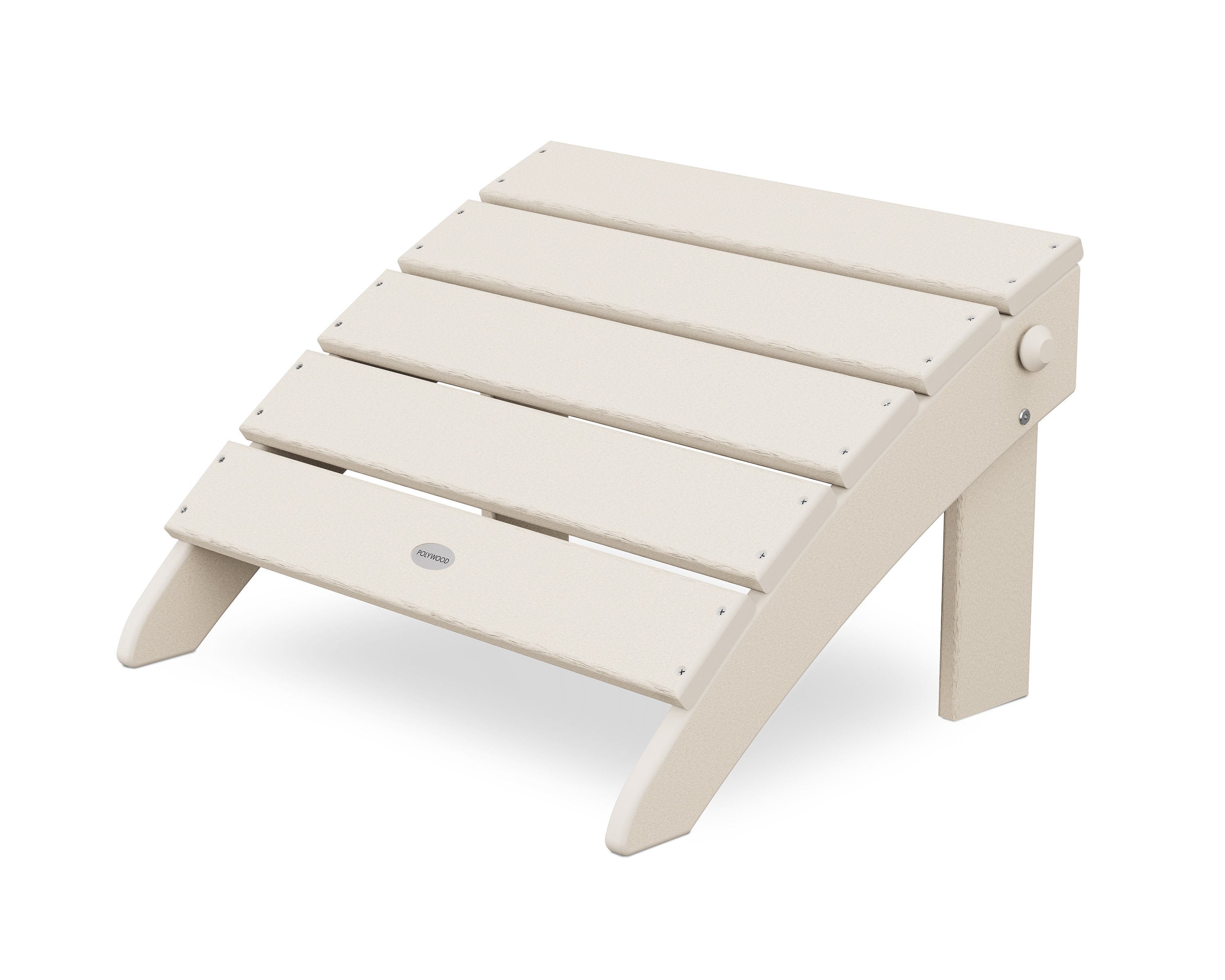 Classic Oversized Adirondack Folding Ottoman in Sand