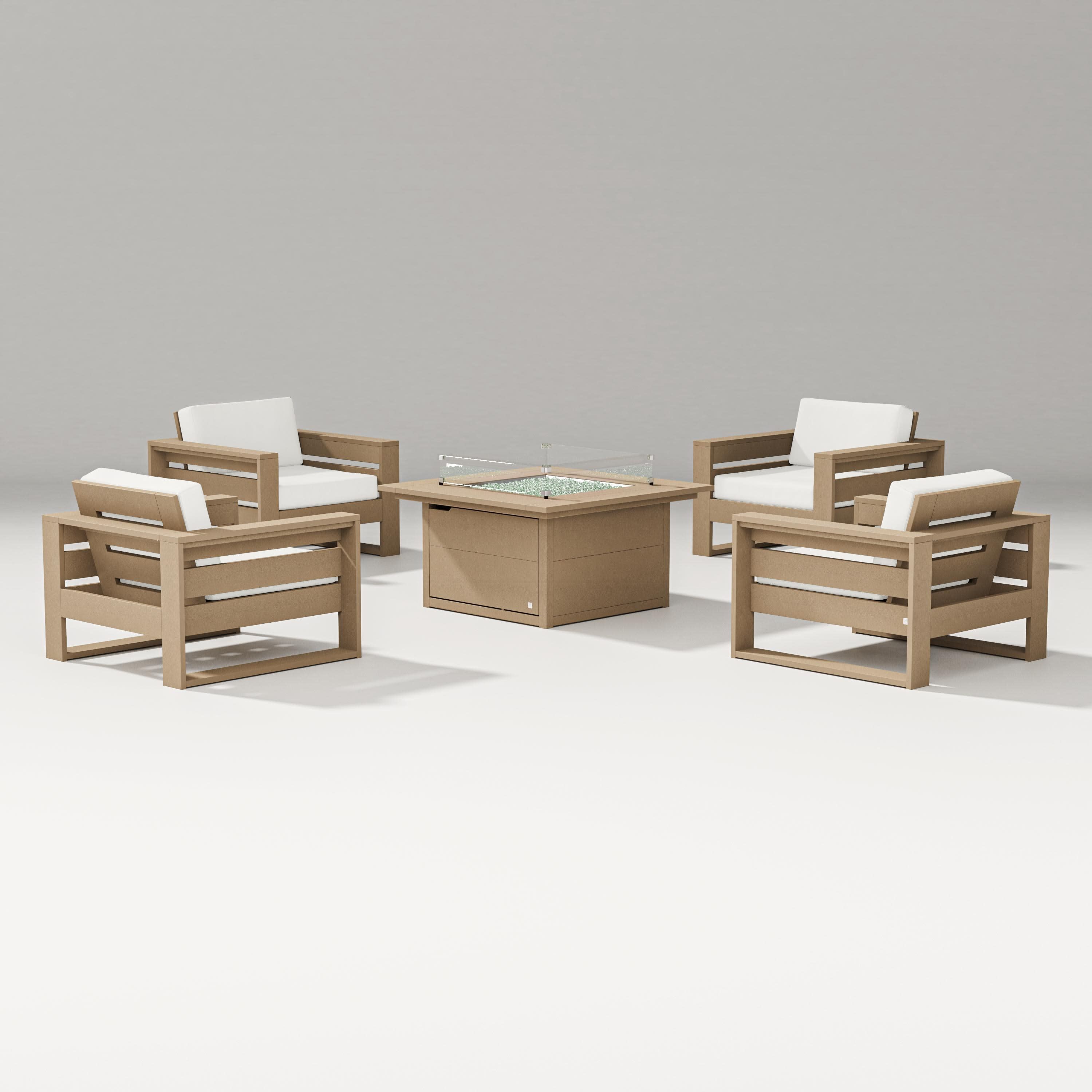 Latitude 5-Piece Lounge Fire Table Set