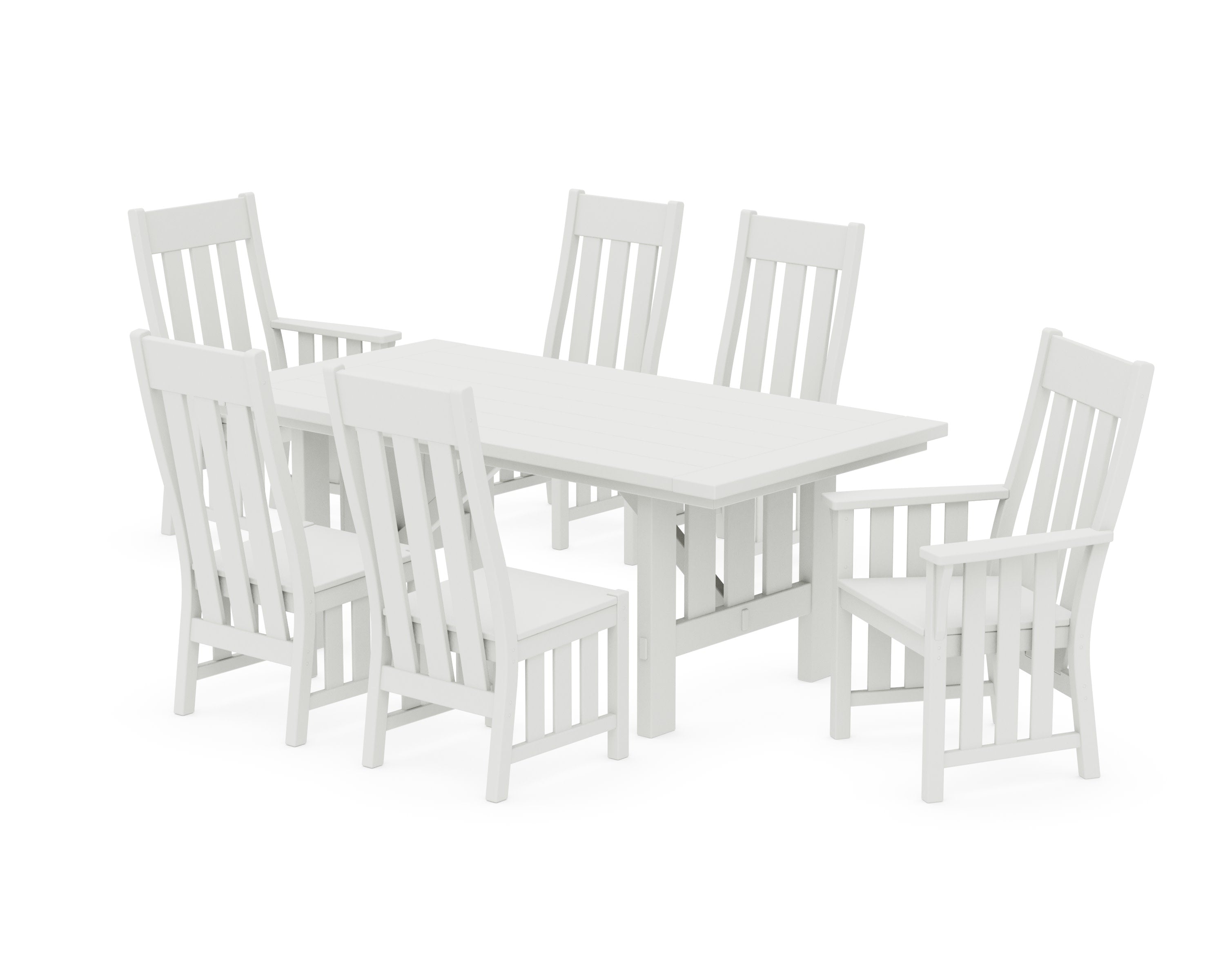 Acadia 7-Piece Dining Set in Vintage White