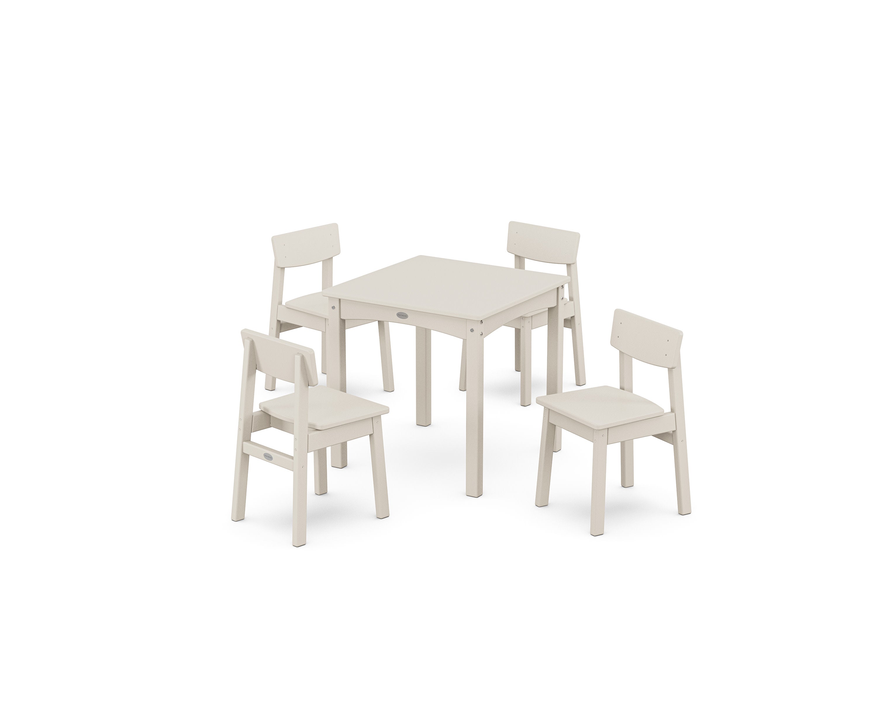 Modern Studio Kids 5-Piece Dining Set in Sand