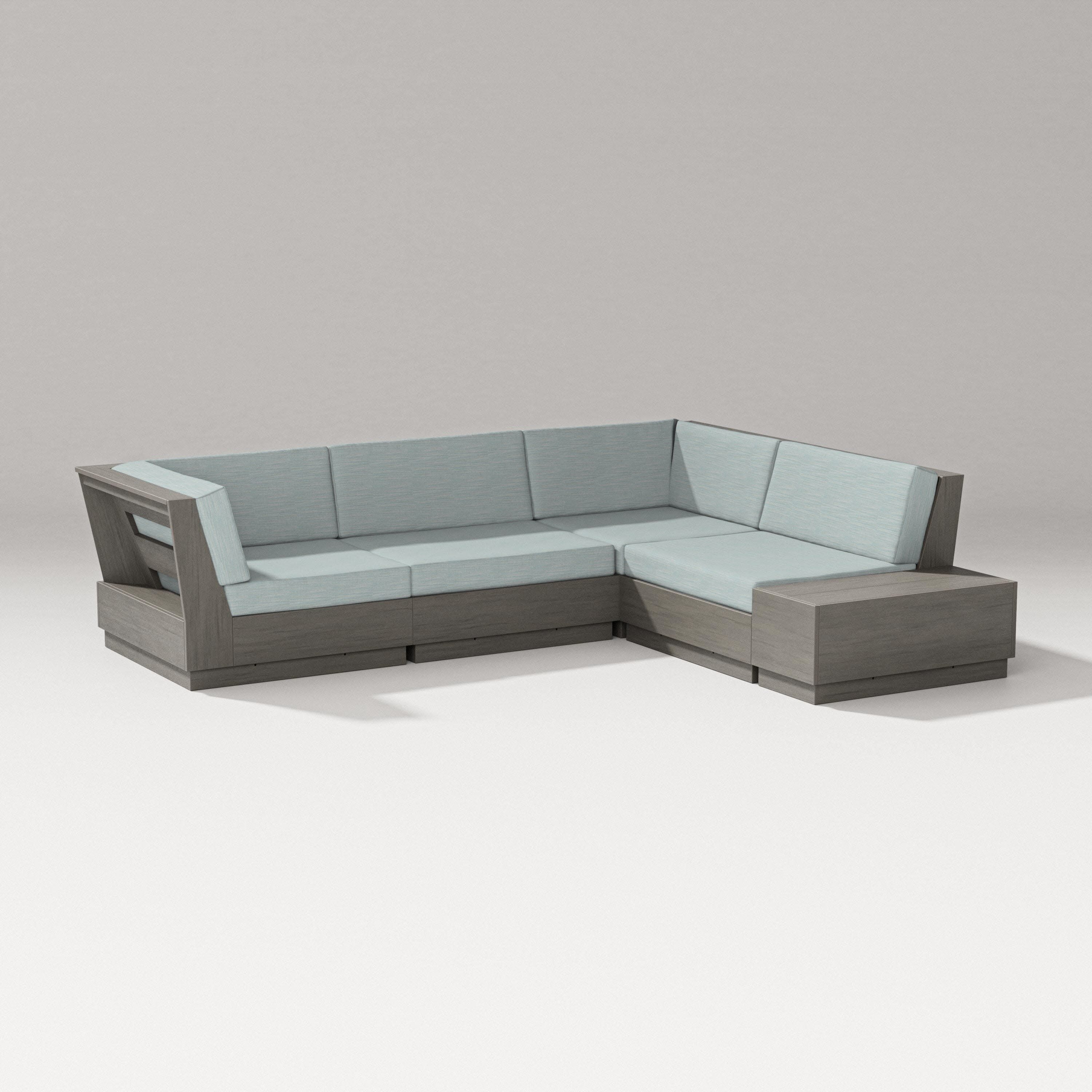 Elevate Corner Sectional in Driftwood / Soothe Mist