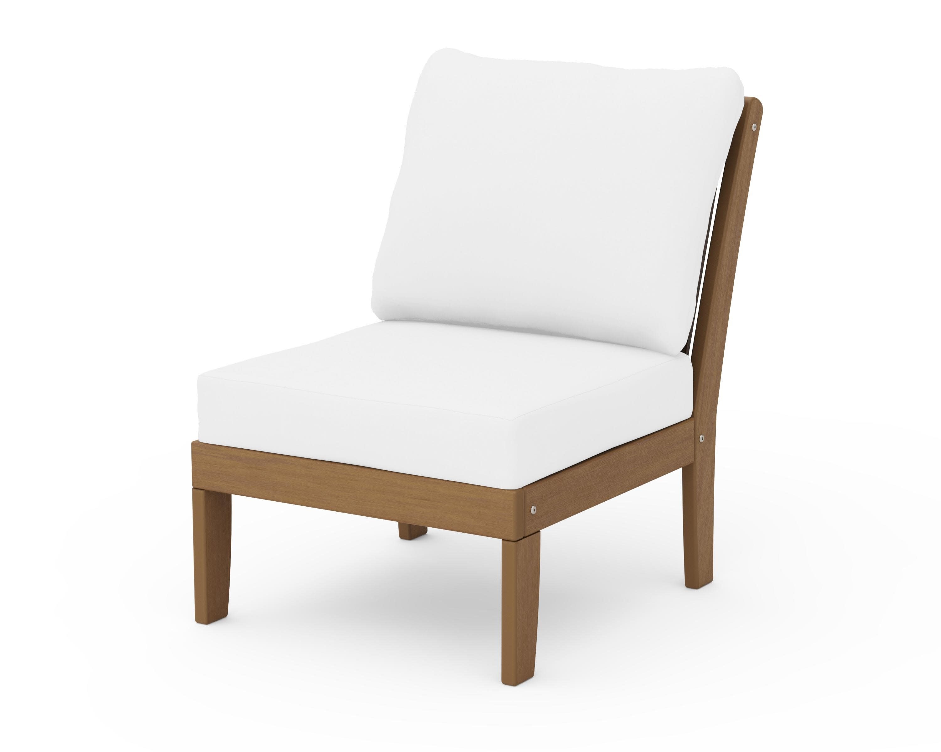 Braxton Modular Armless Chair in Natural / Natural