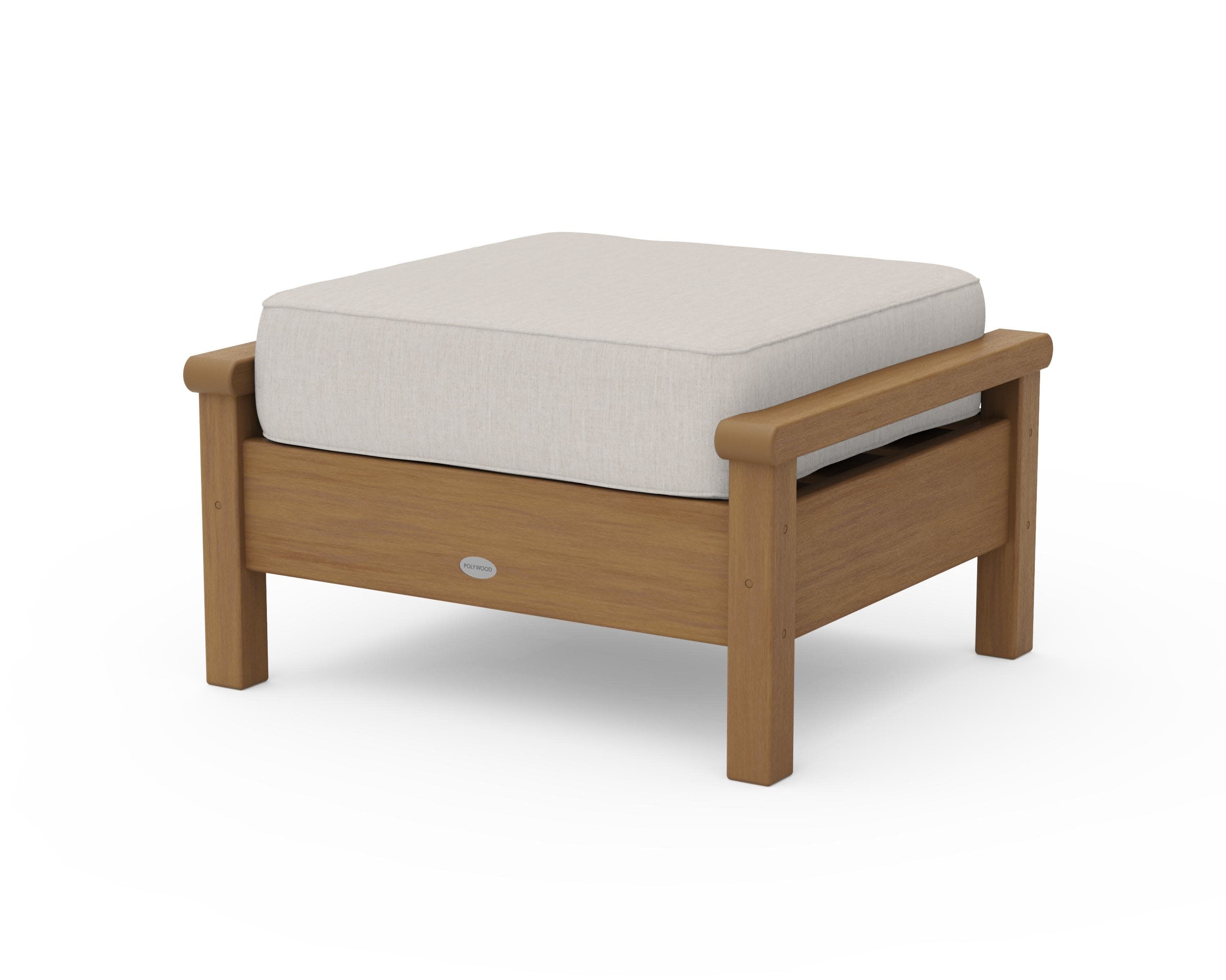 Harbour Deep Seating Ottoman in Natural / Cast Ash