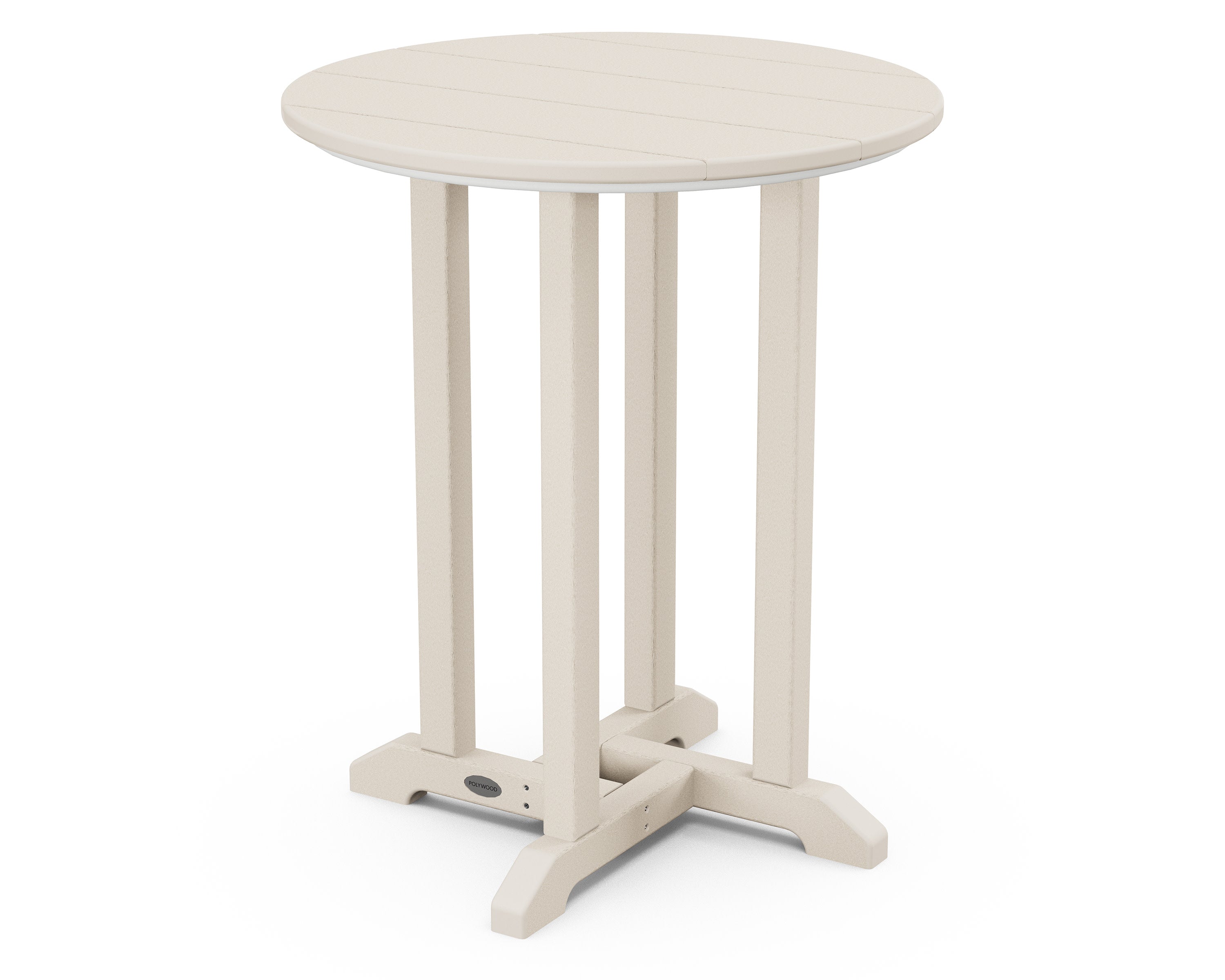 24" Round Farmhouse Bistro Table in Sand