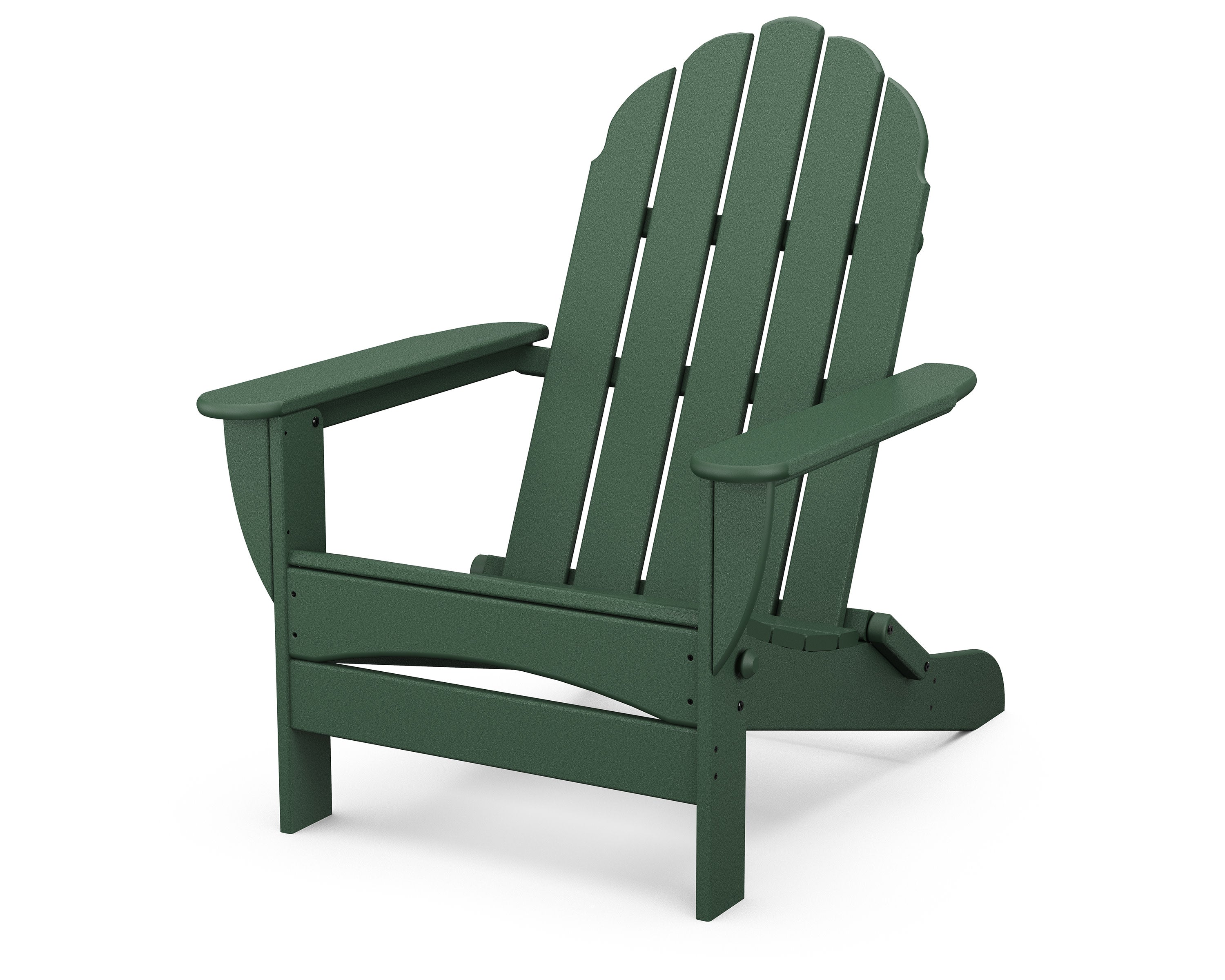 Classic Oversized Folding Adirondack Chair in Green