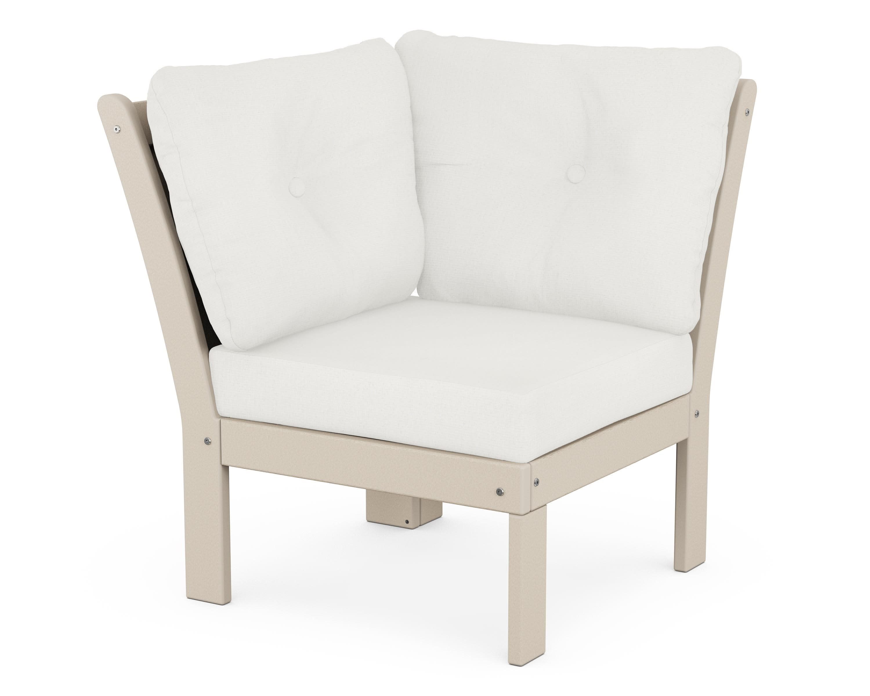 Vineyard Modular Corner Chair in Sand / Natural Linen