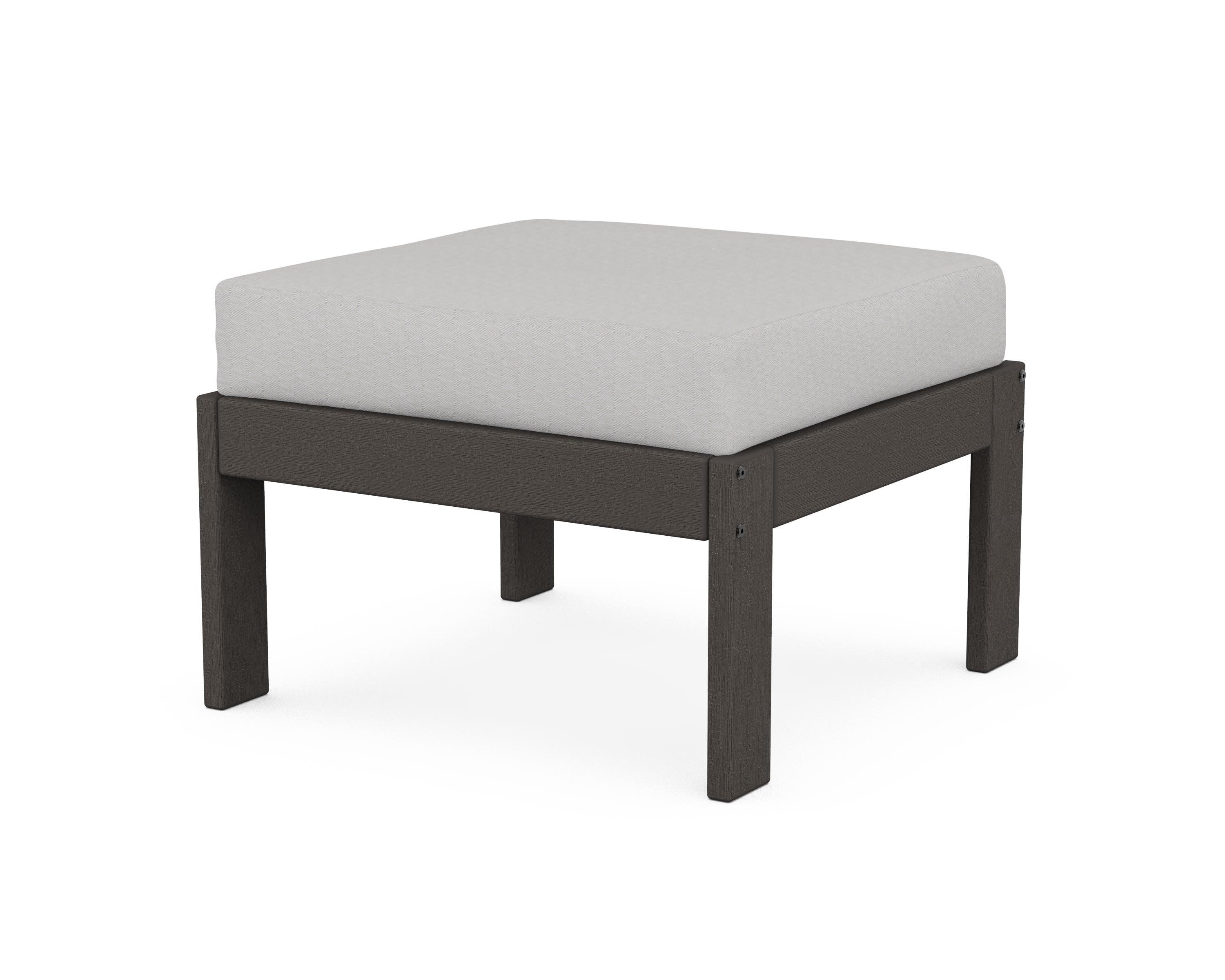 Vineyard Modular Ottoman in Vintage Coffee / Diamond in the Rough