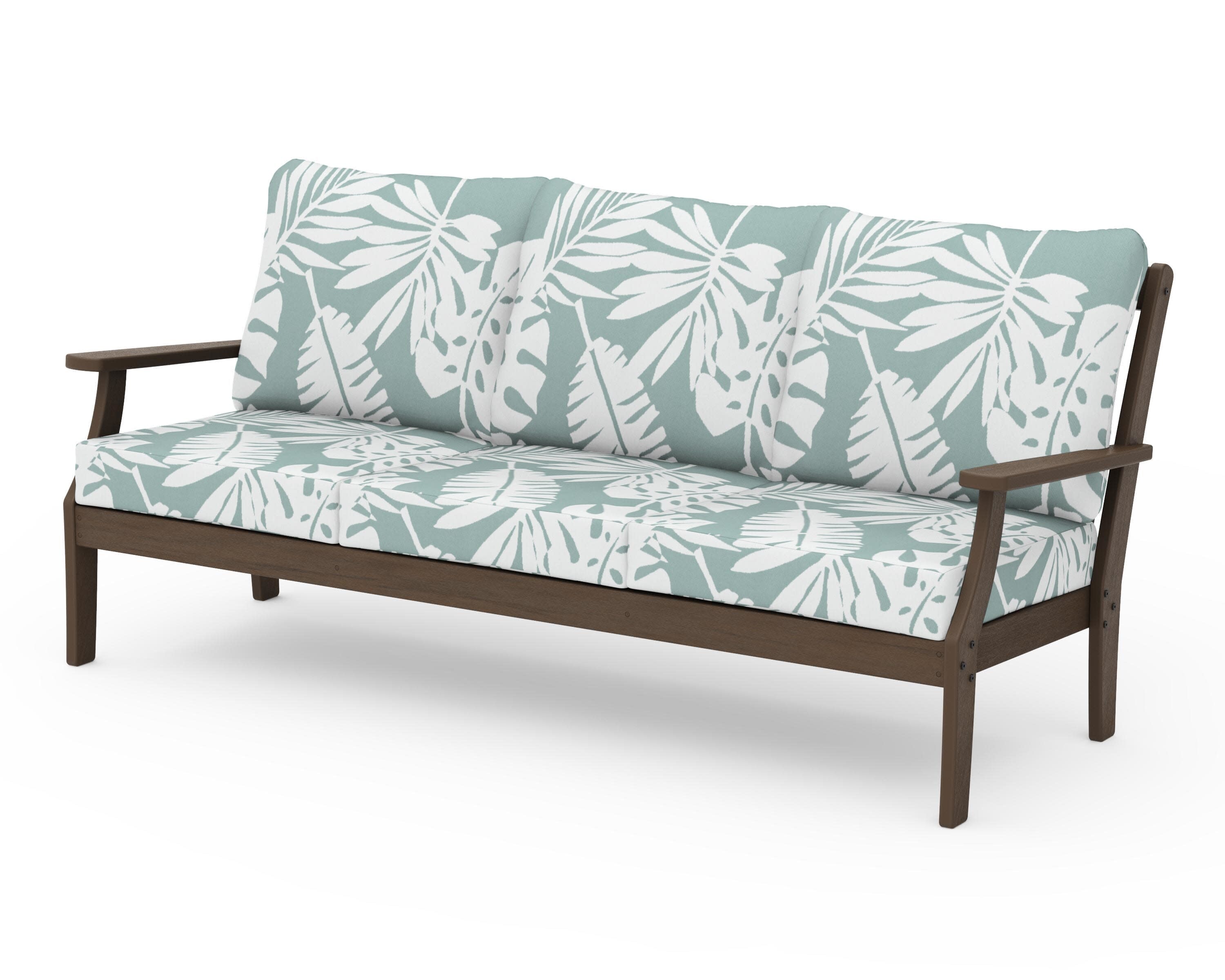 Braxton Deep Seating Sofa in Kona / Leaf Glacier Spa