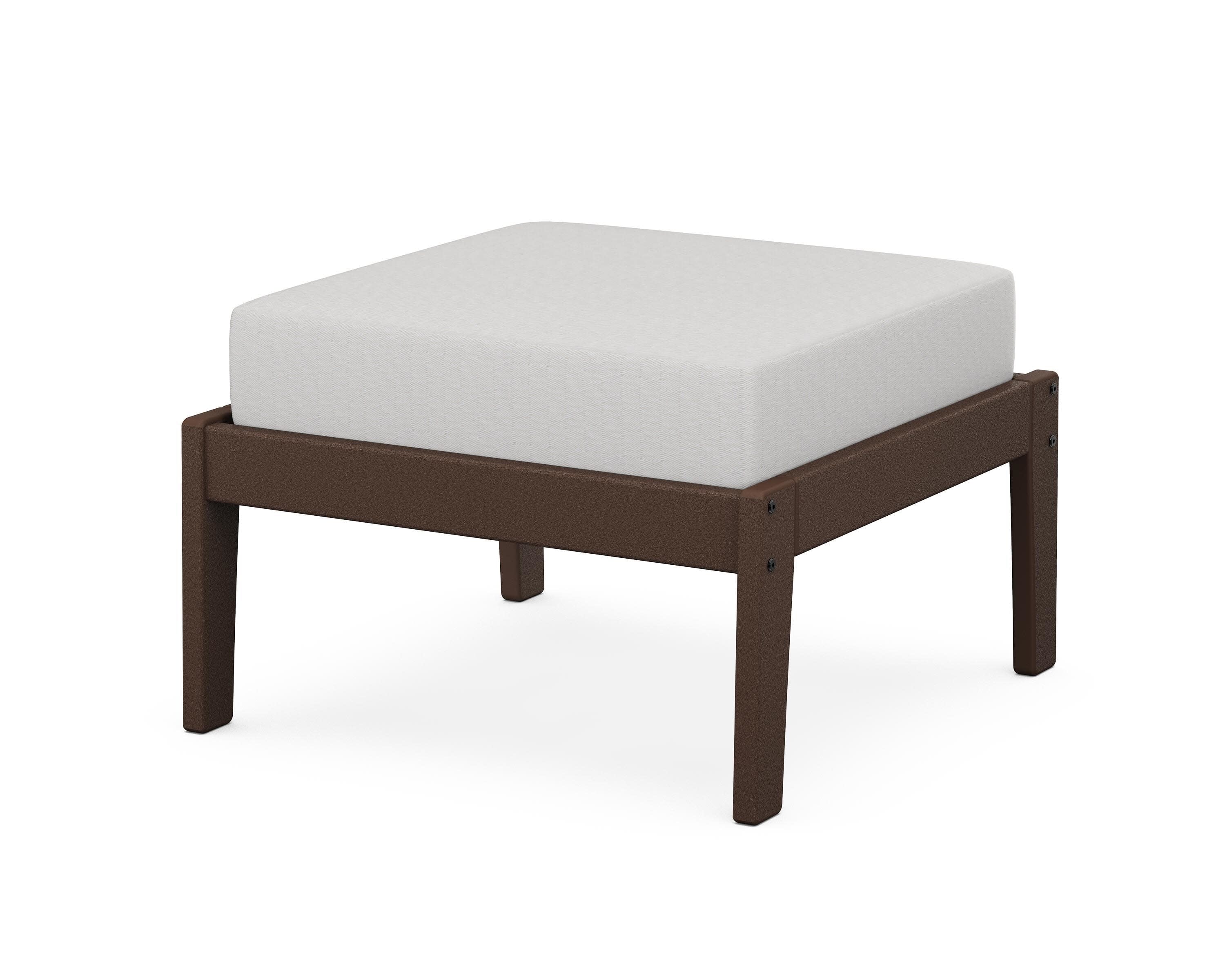 Deep Seating Ottoman in Mahogany / Diamond in the Rough