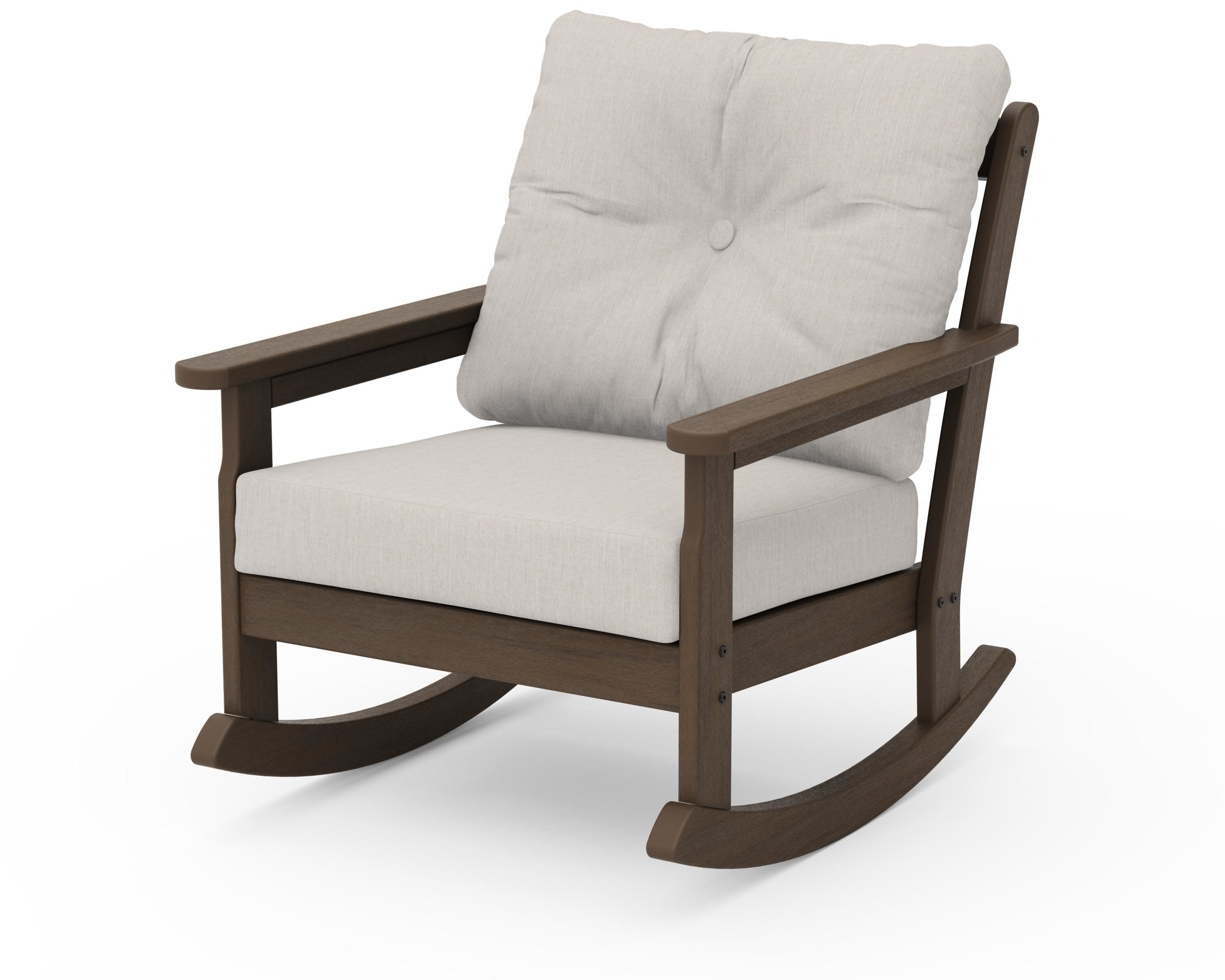 Vineyard Deep Seating Rocking Chair in Kona / Cast Ash