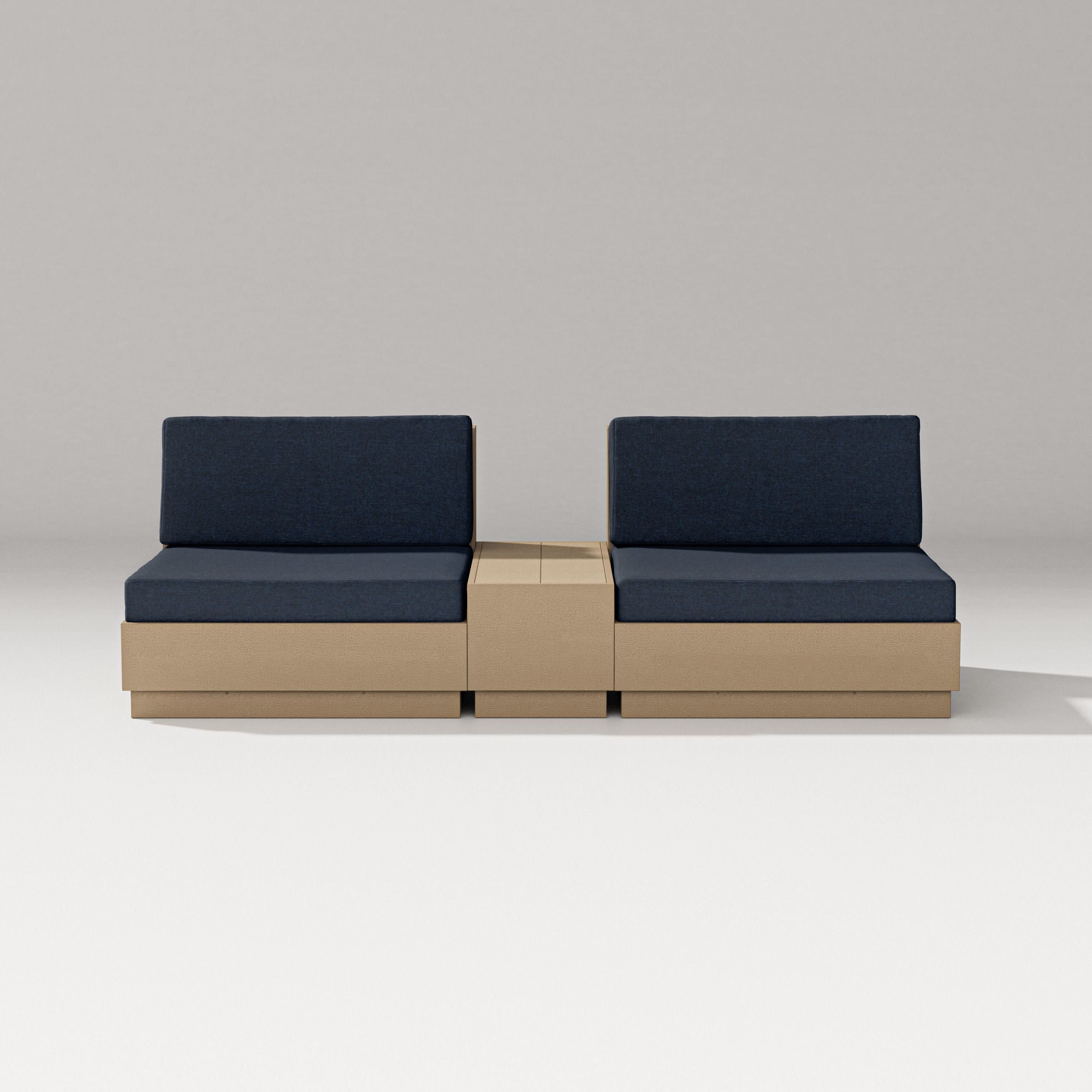 Elevate Lounge Chair Set in Vintage Sahara / Marine Indigo