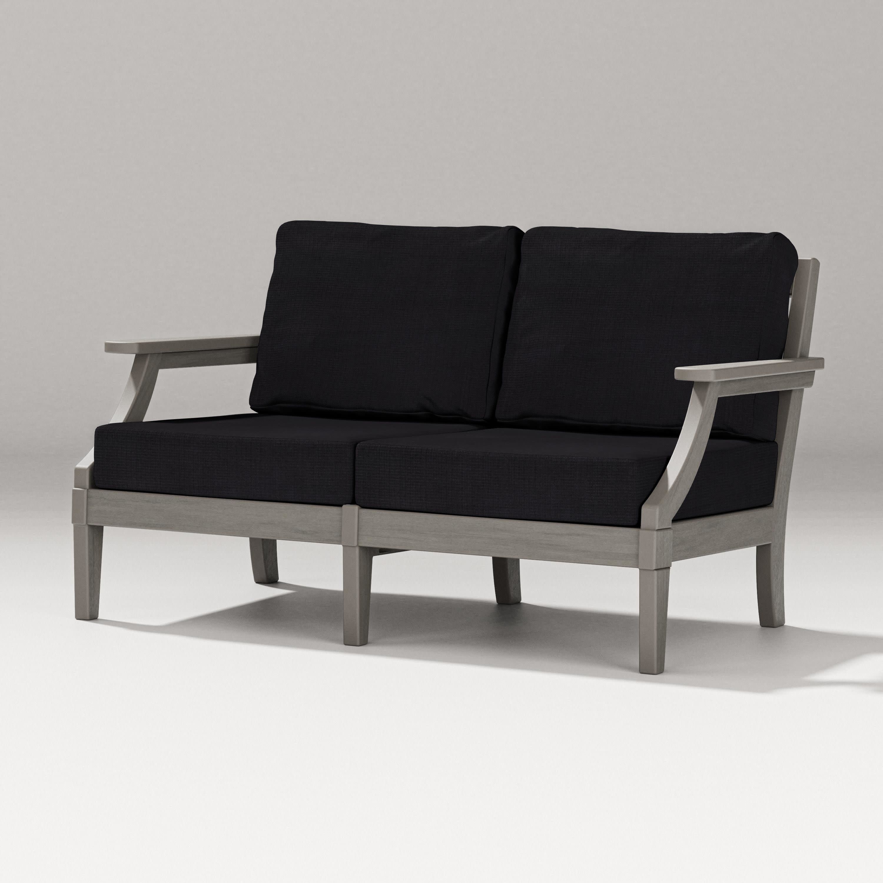 Estate Loveseat in Driftwood / Midnight Linen