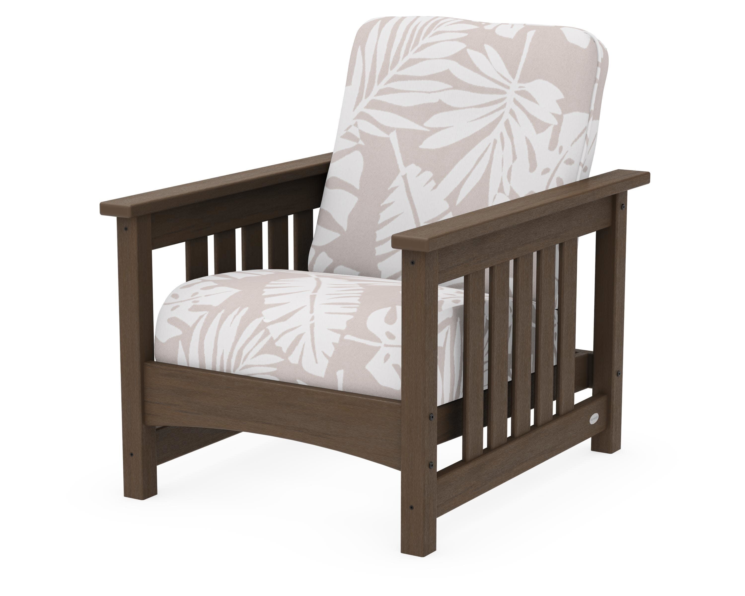 Club Mission Chair in Kona / Leaf Dune Burlap