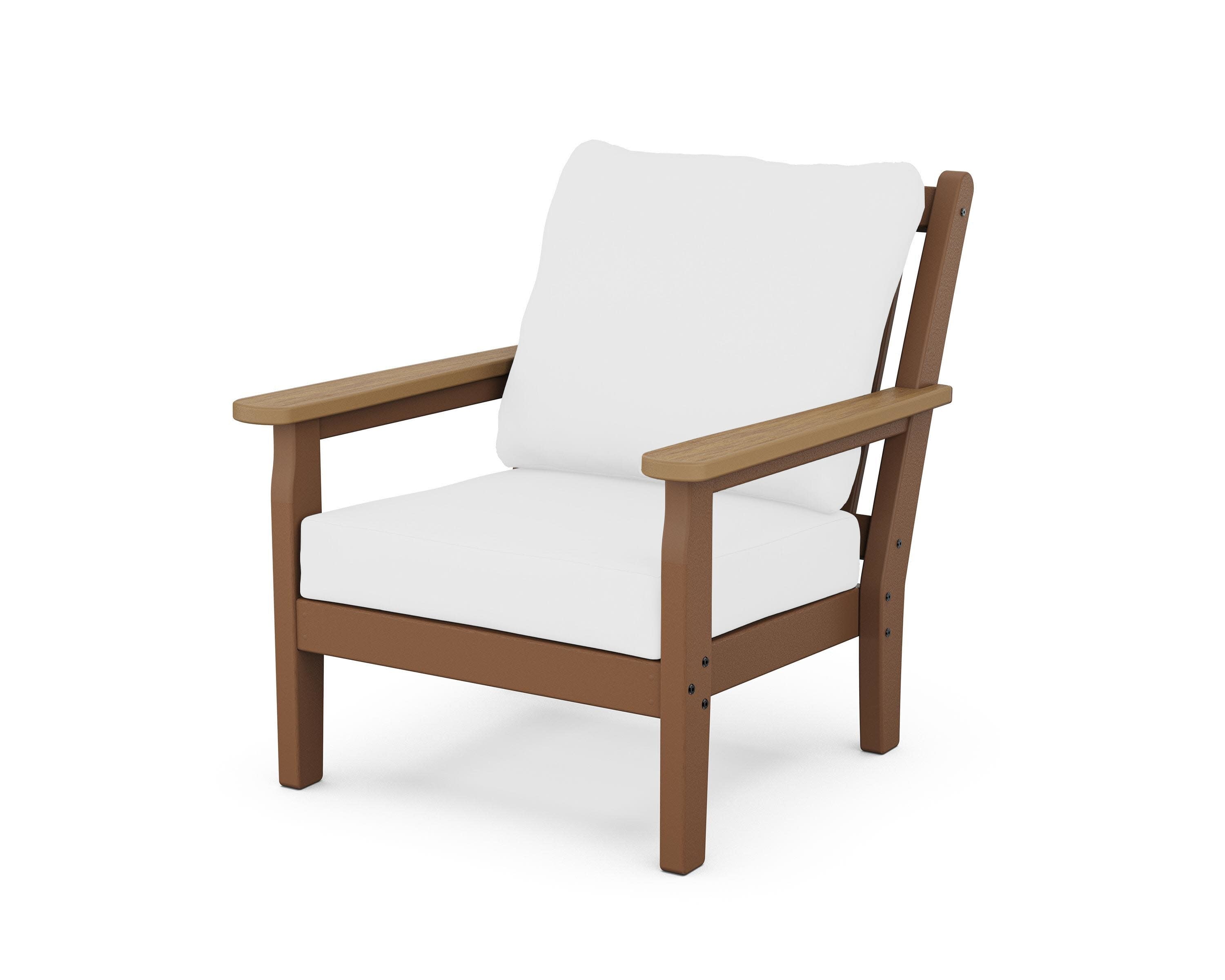 Chippendale Deep Seating Chair in Teak / Natural / Natural
