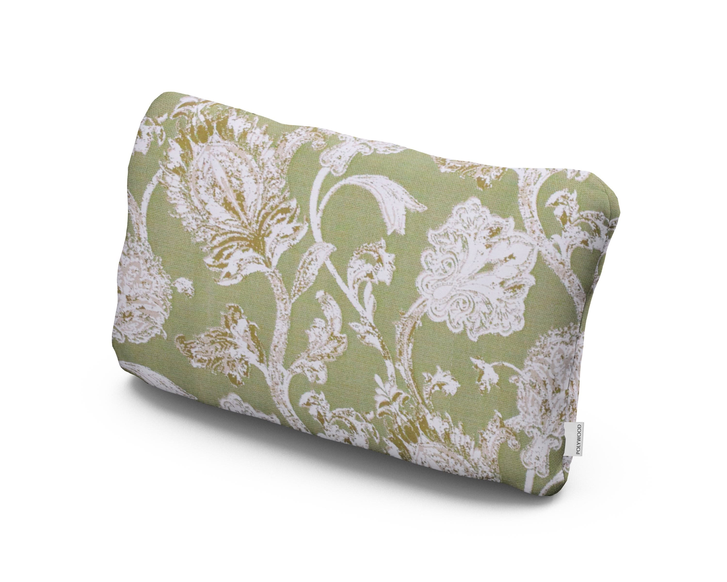 Outdoor Lumbar Pillow in Botanical Garden Chartreuse