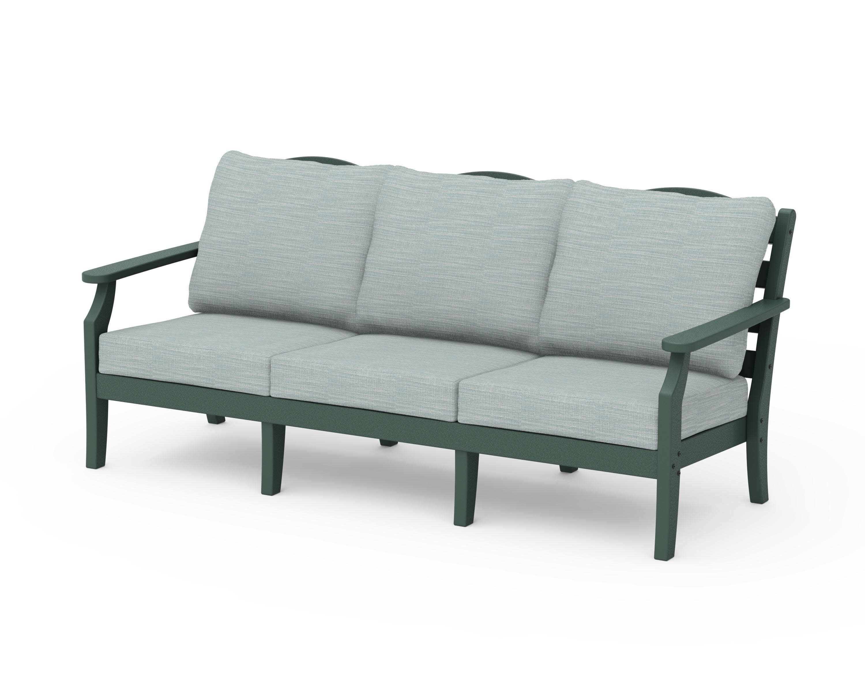 Savannah Deep Seating Sofa in Green / Soothe Mist