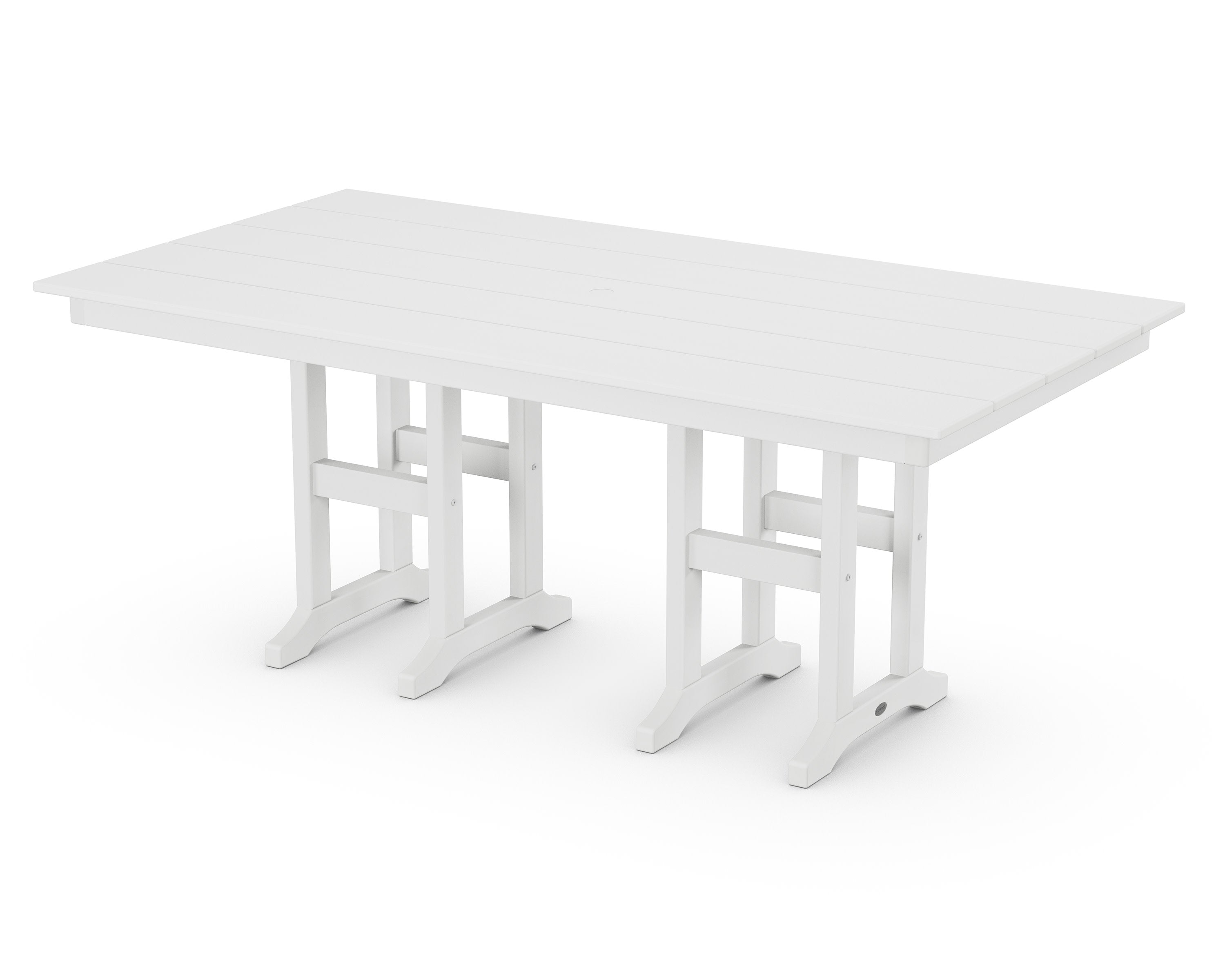 Farmhouse 37" x 72" Dining Table in White