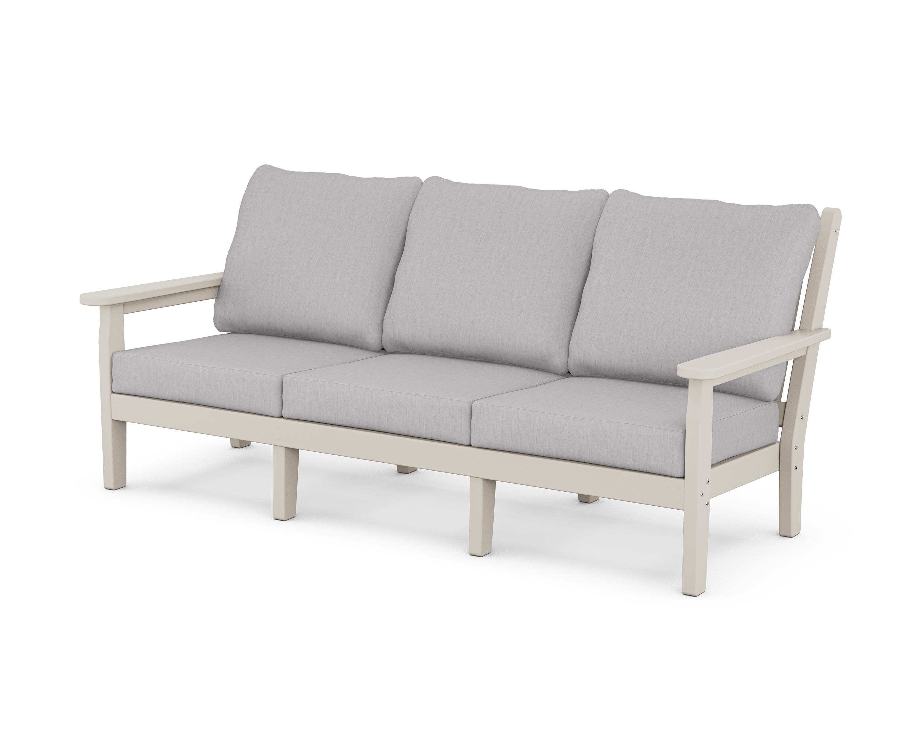 Chippendale Deep Seating Sofa in Sand / Granite