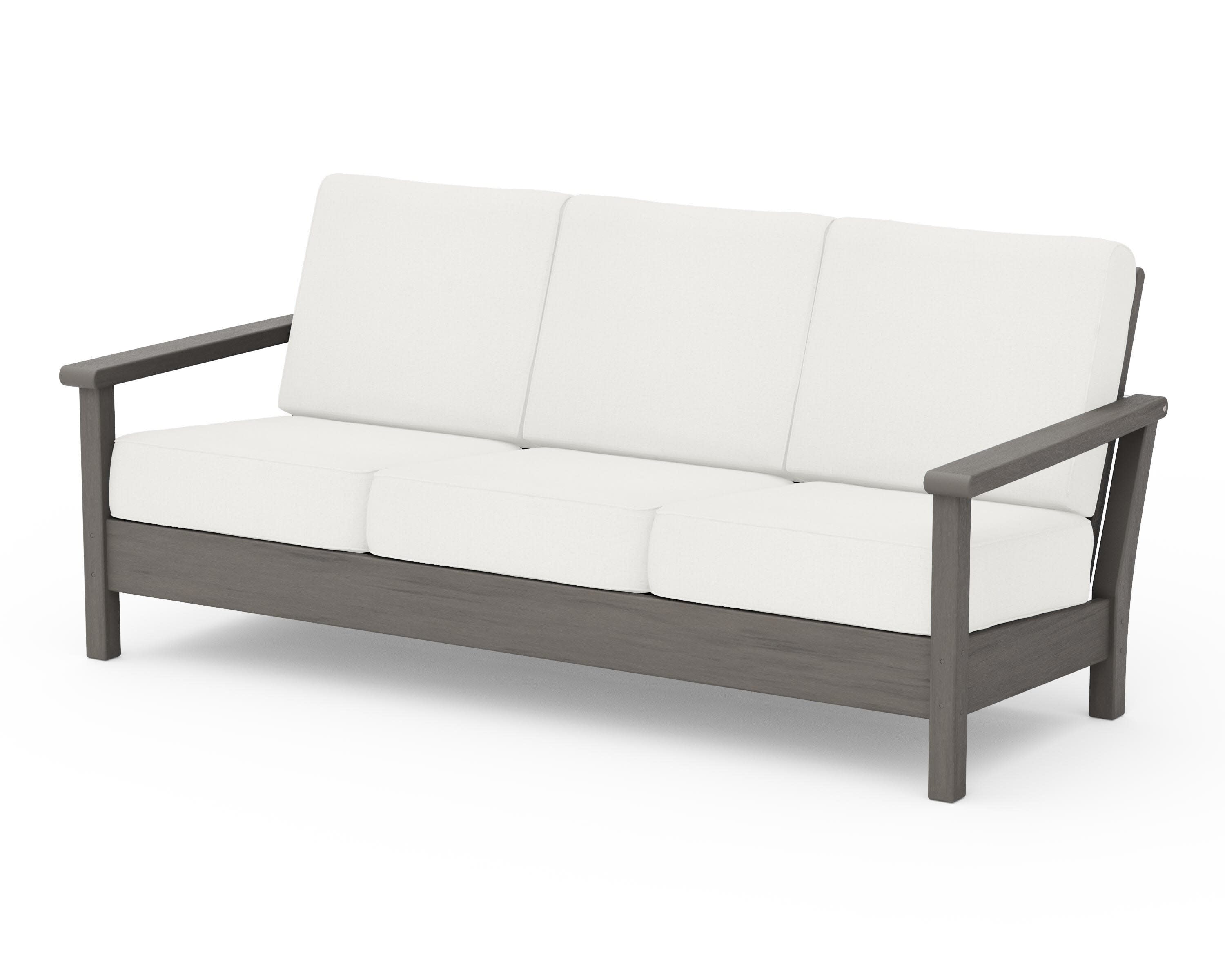 Harbour Deep Seating Sofa in Driftwood / Natural Linen