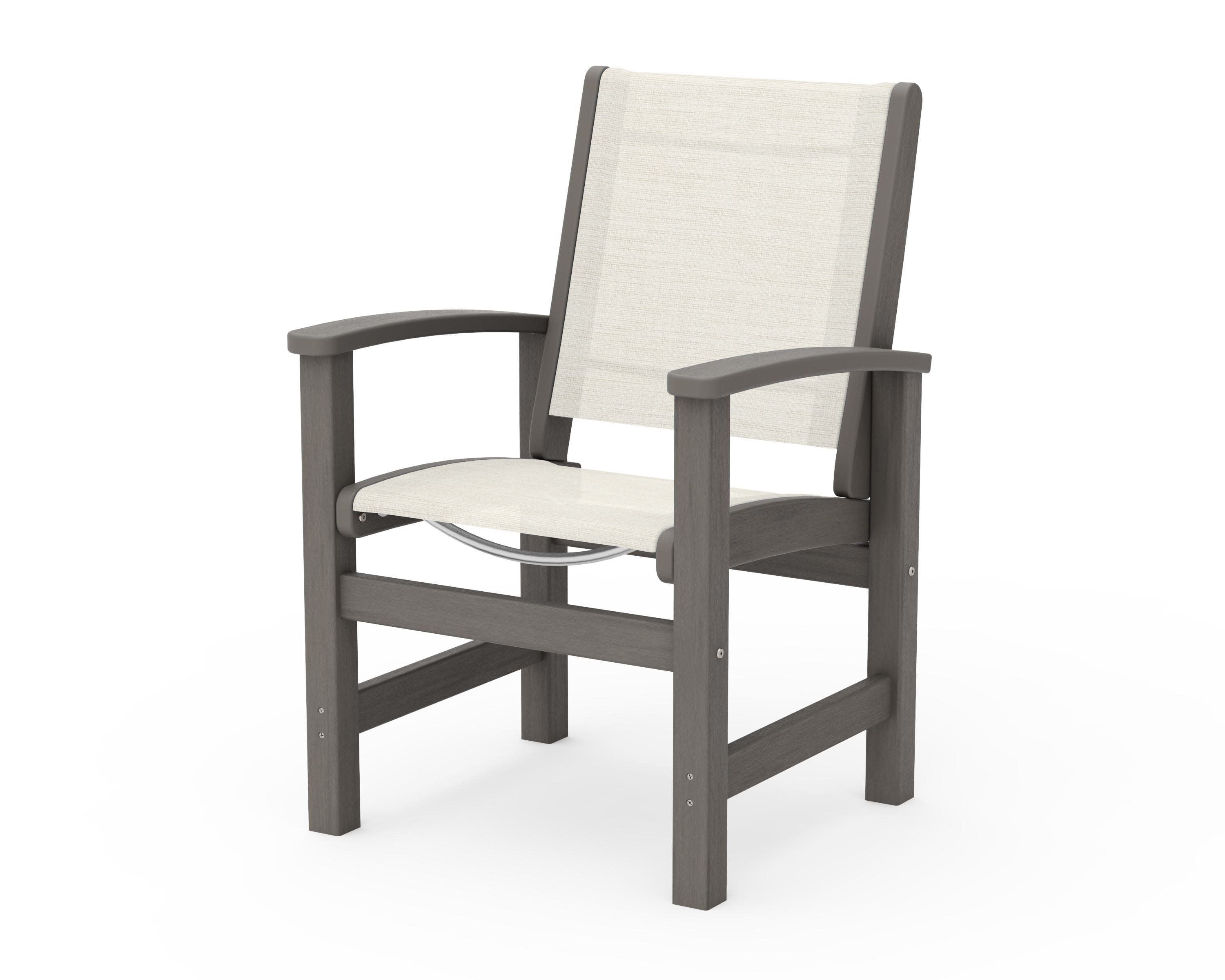 Coastal Dining Chair in Driftwood / Parchment Sling