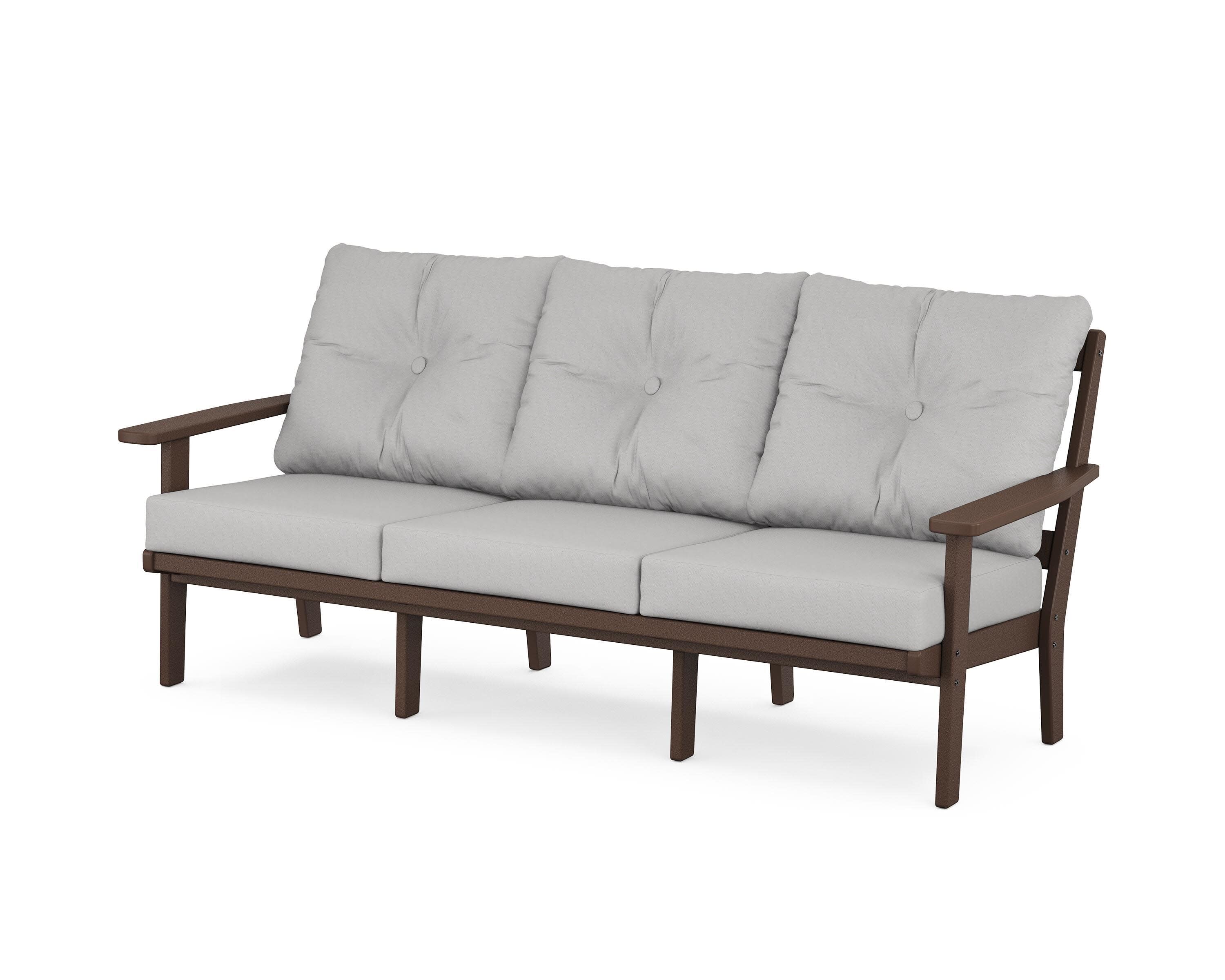 Oxford Deep Seating Sofa in Mahogany / Diamond in the Rough