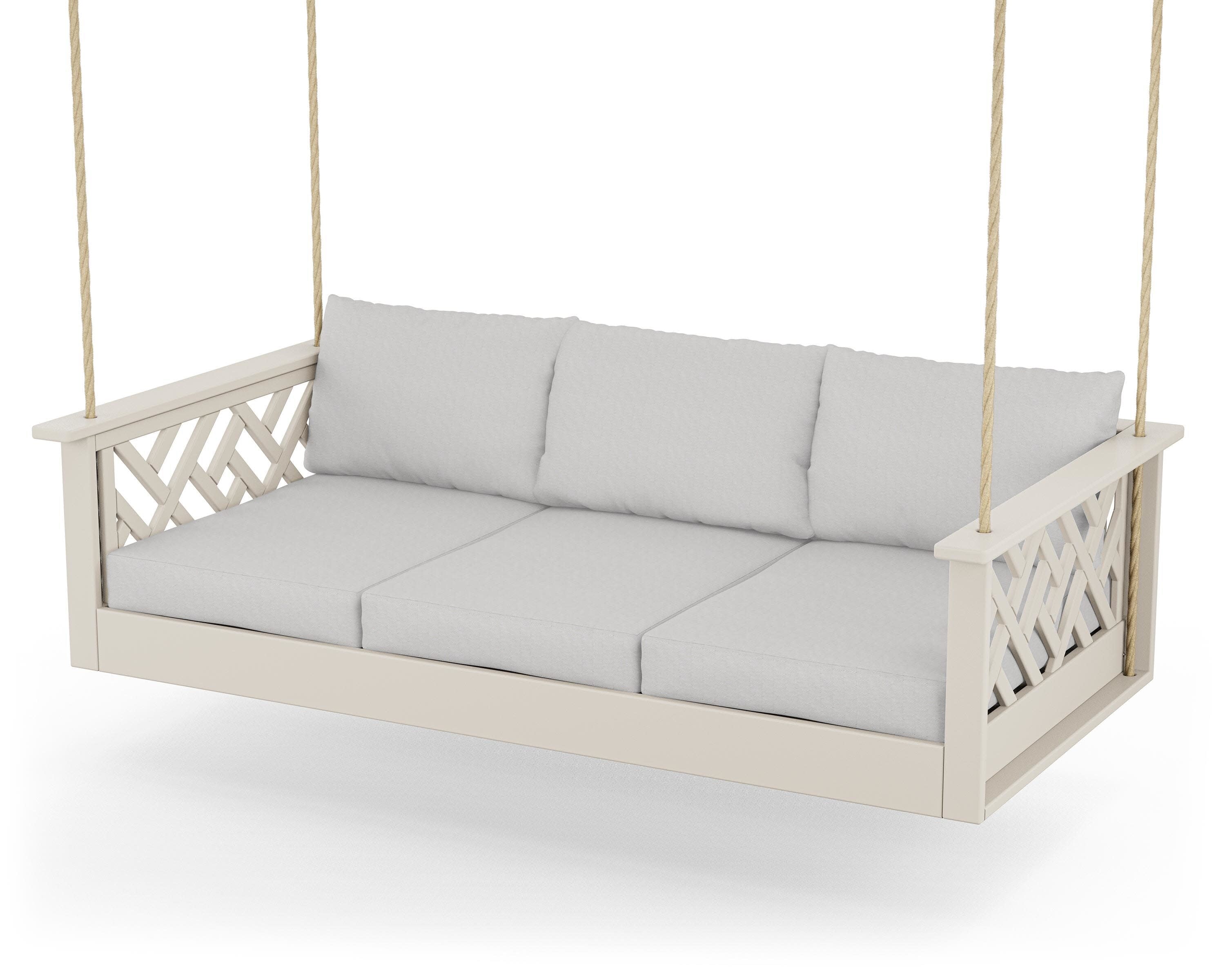 Chippendale Daybed Swing in Sand / Diamond in the Rough