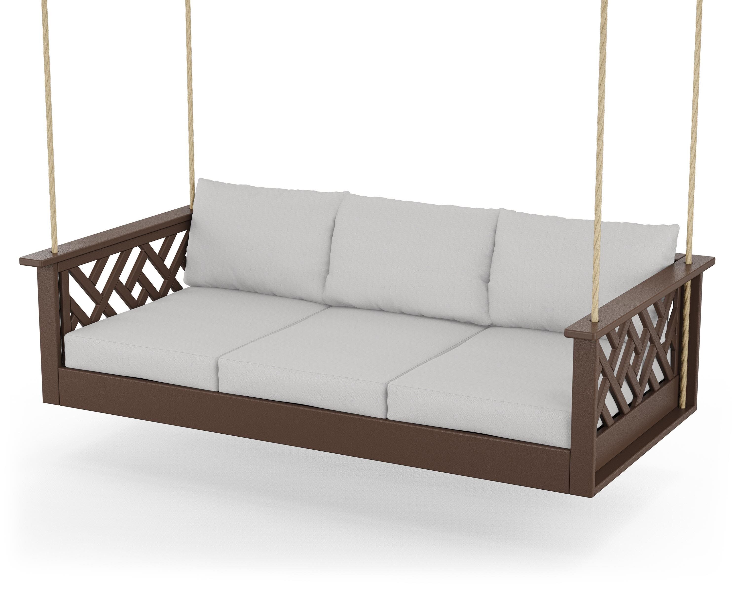 Chippendale Daybed Swing in Mahogany / Diamond in the Rough