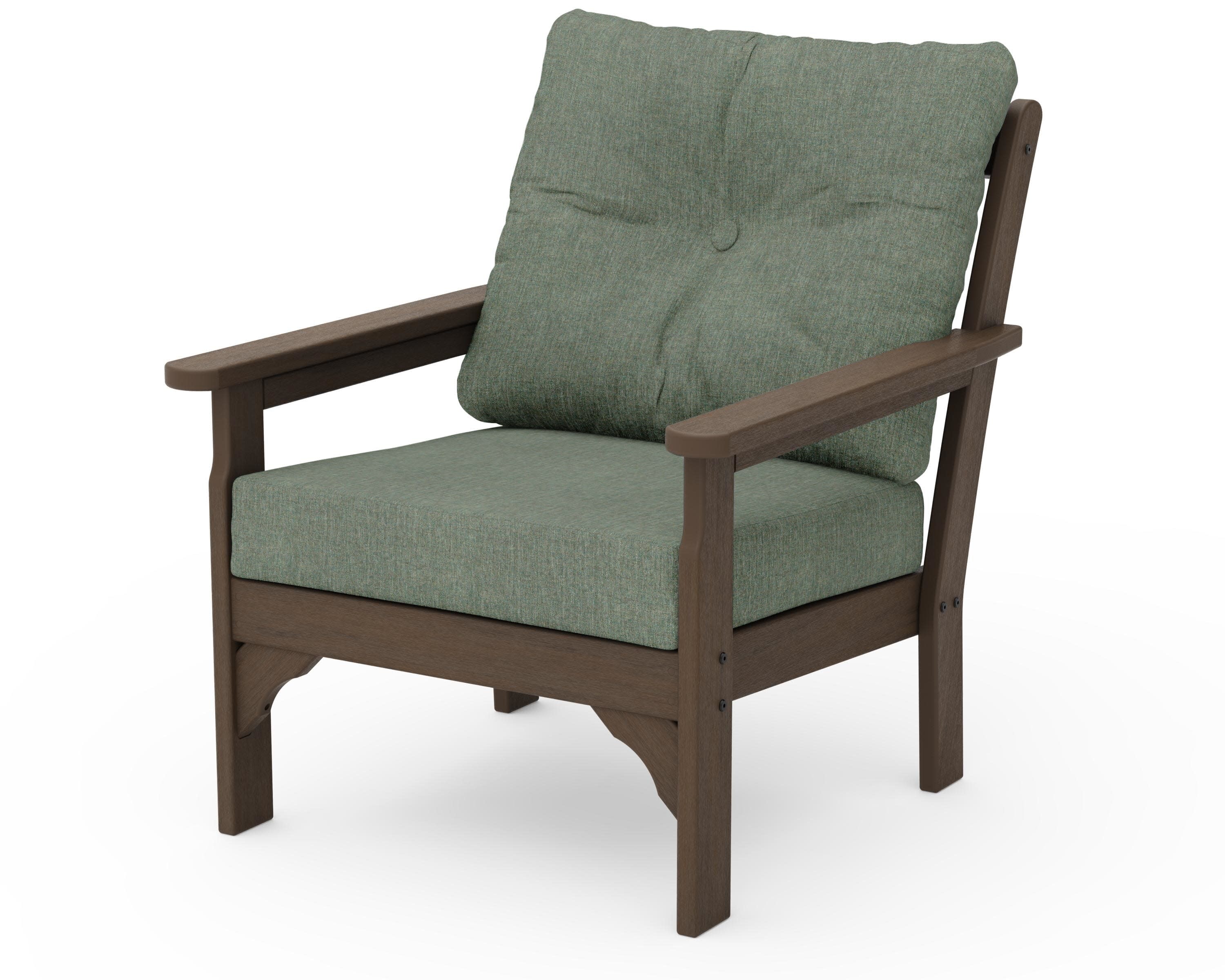 Vineyard Deep Seating Chair in Kona / Cast Sage