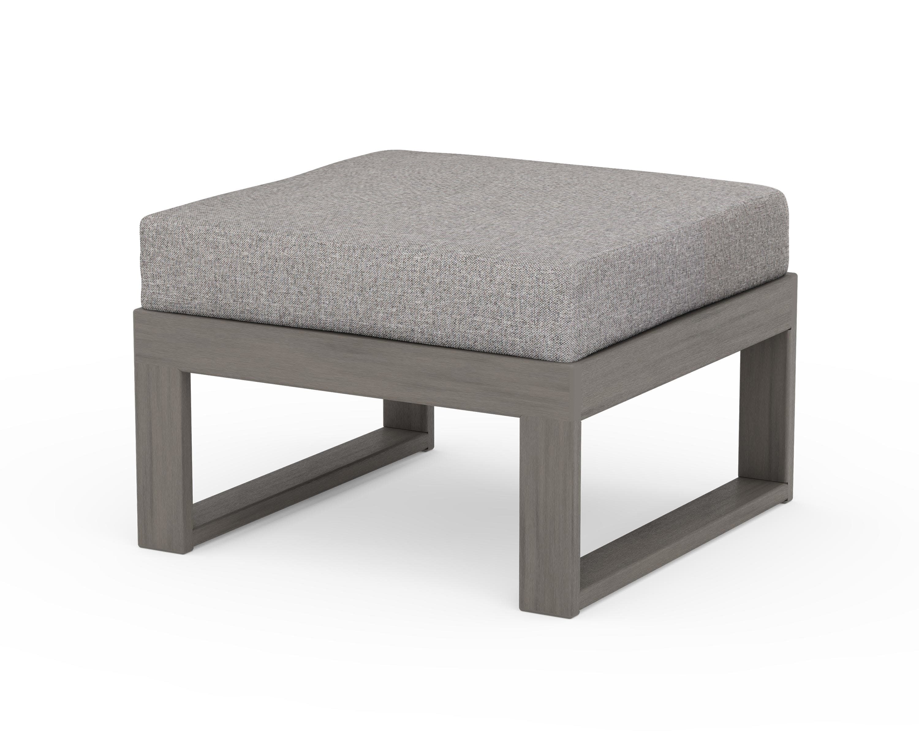 Modular Ottoman - Modern in Driftwood / Grey Mist