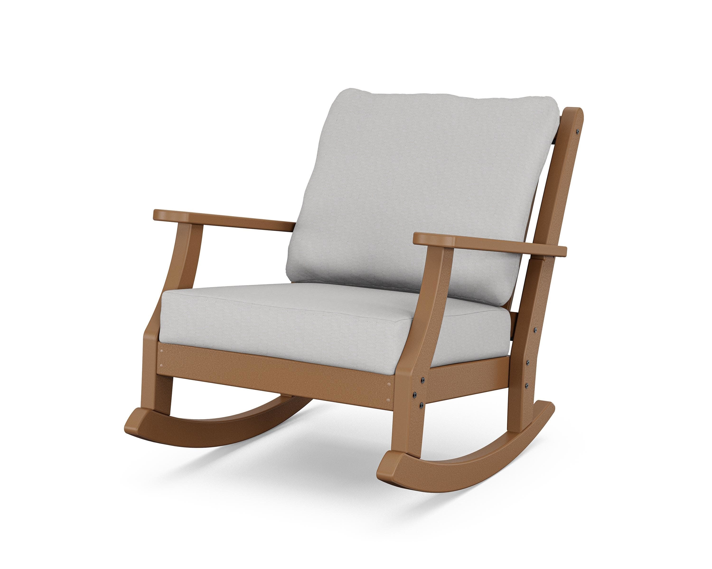 Wovendale Deep Seating Rocking Chair in Teak / Diamond in the Rough
