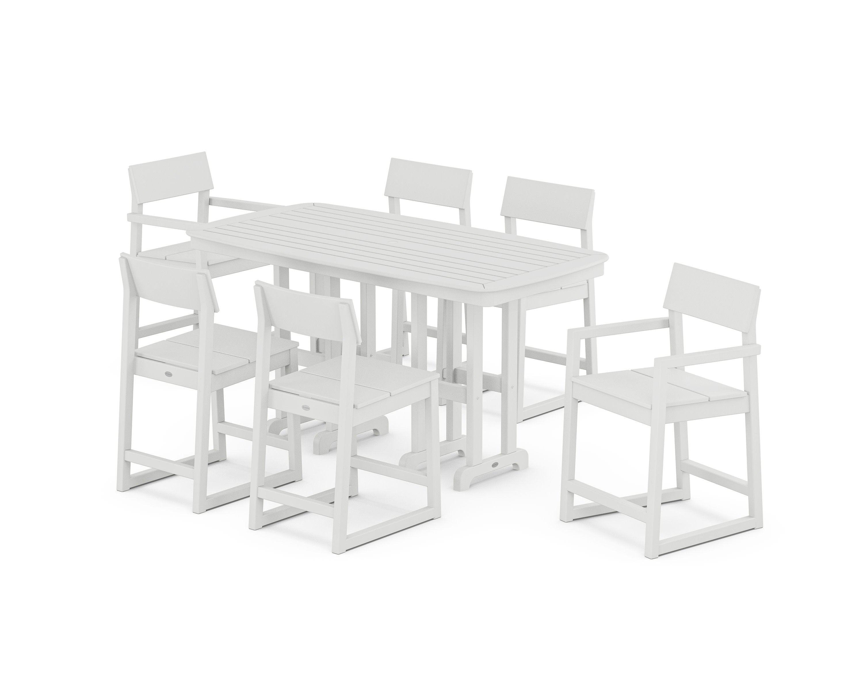 EDGE 7-Piece Counter Set in White